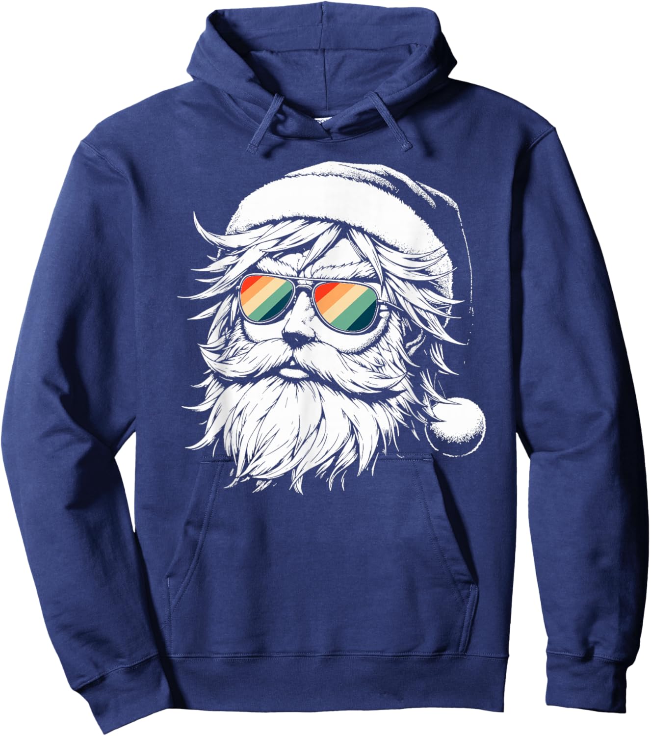 Cool Christmas Santa Claus Kids Boys Teens Merry Rizzmas Hoodie - Hoodie | Navy