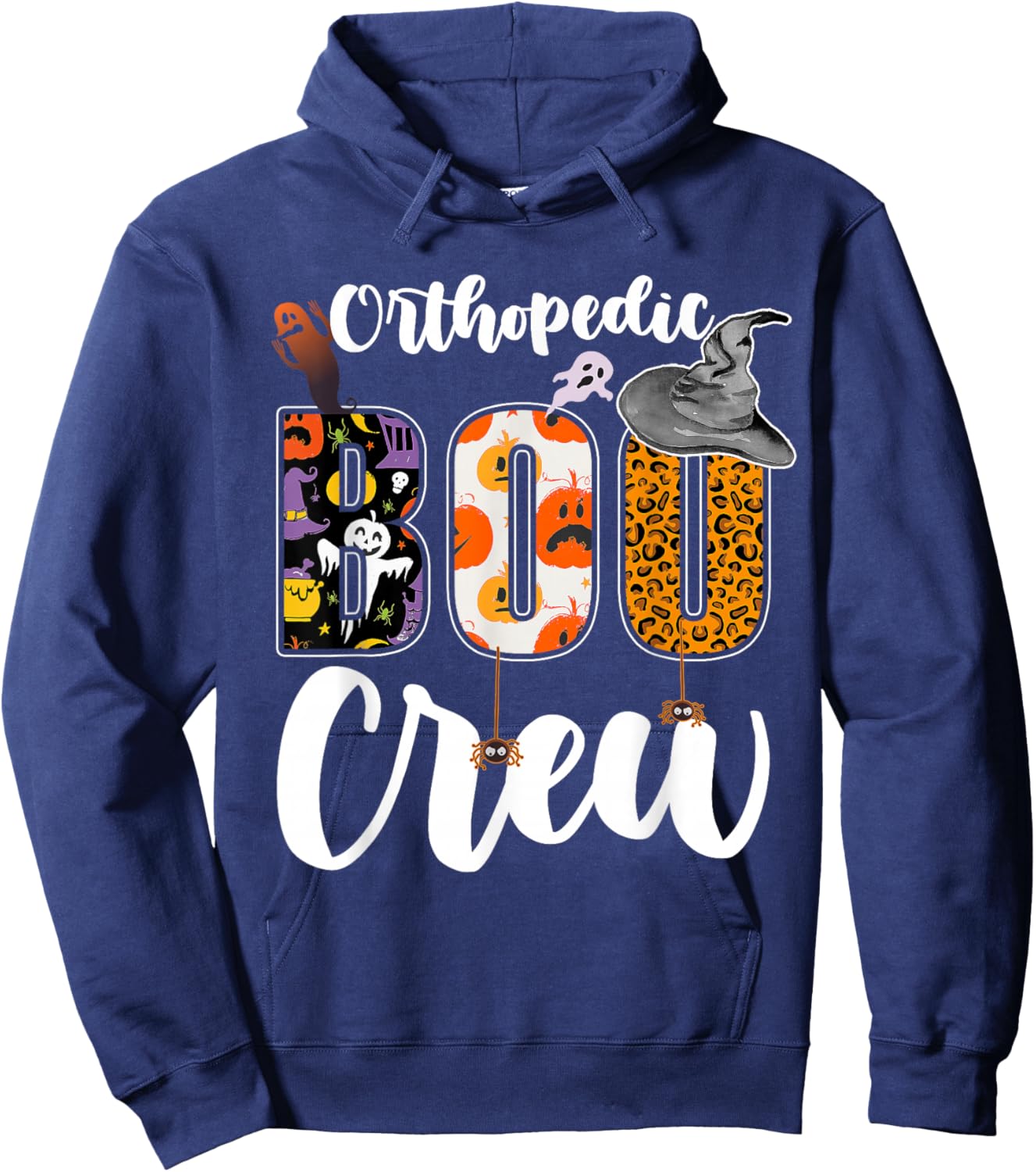 Orthopedic Boo Crew Halloween Match Ortho Nurse Hoodie - Hoodie | Navy