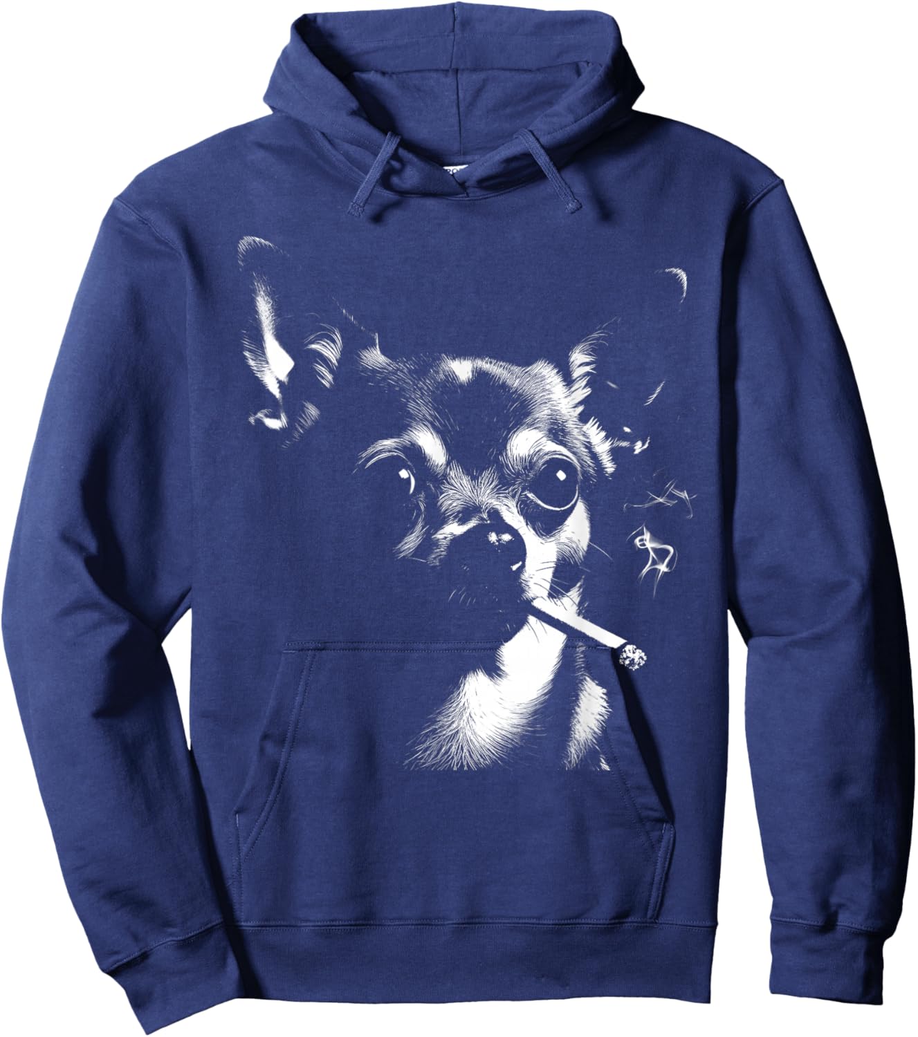 Chihuahua Fumeur Hoodie - Hoodie | Navy