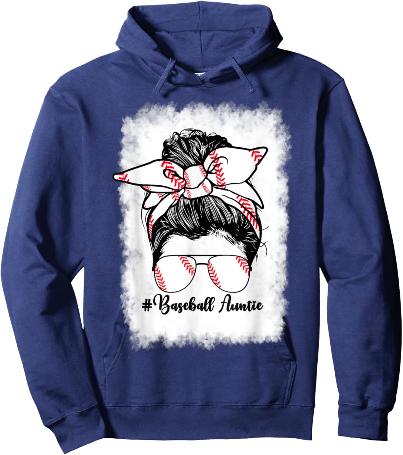 Baseball Aunt My Favorite Player Calls Me Auntie Baseball Hoodie - Hoodie | Navy