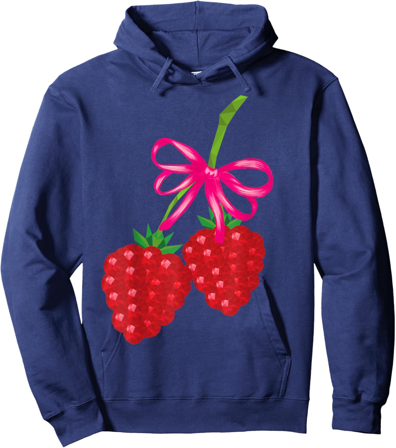 Bows with raspberrys Cute Hoodie - Hoodie | Navy