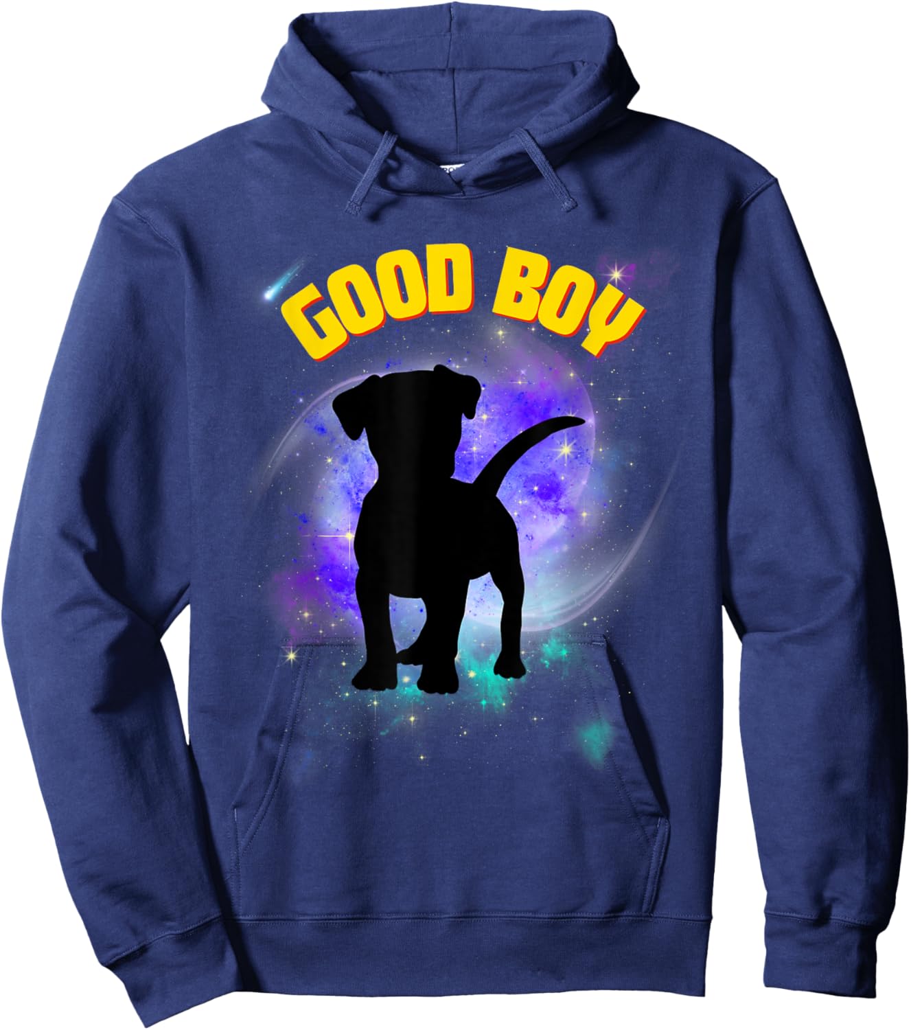 Good Boy – Cute Cosmic Puppy for Dog & Space Lovers Hoodie - Hoodie | Navy