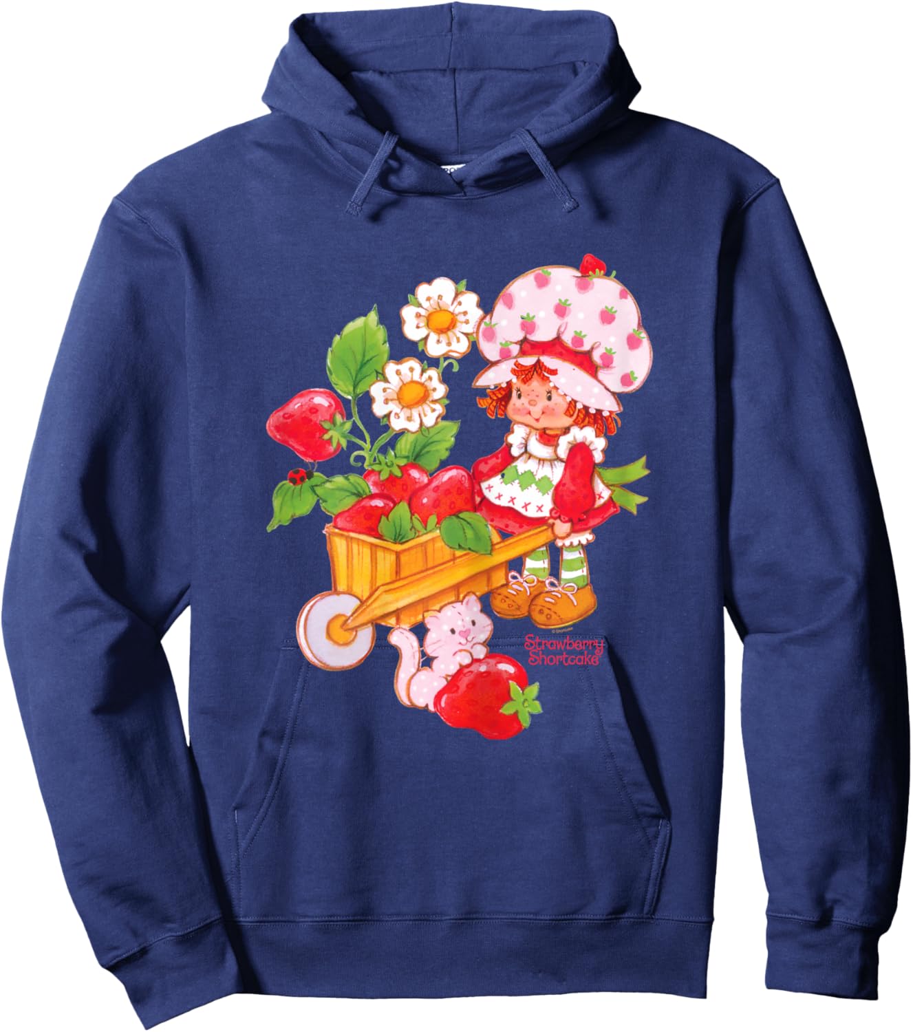 Strawberry Shortcake - Painted Wheelbarrow Hoodie - Hoodie | Navy