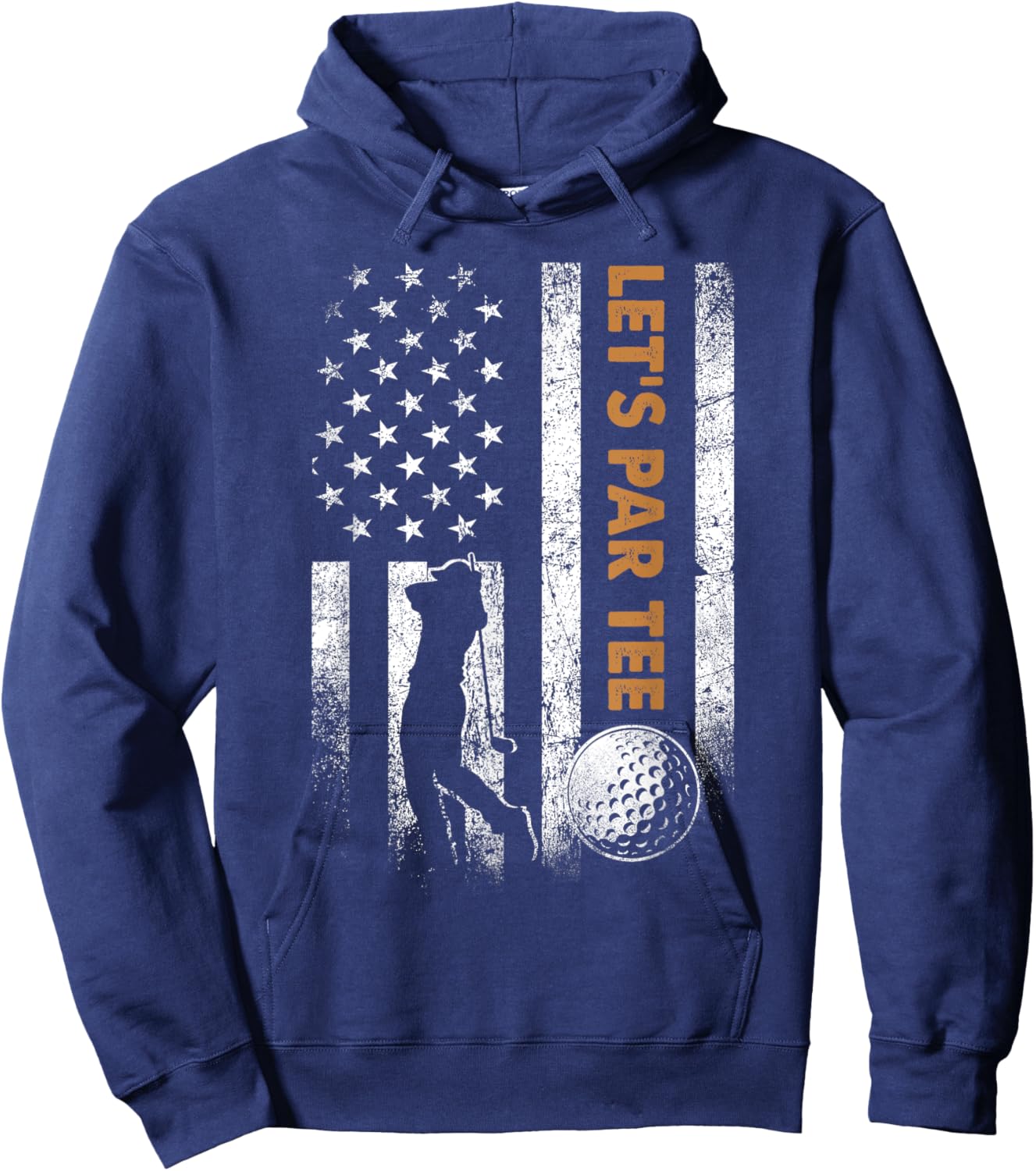 Let's Par Golfing Gifts Dad Father's Day Golf Papa Hoodie - Hoodie | Navy