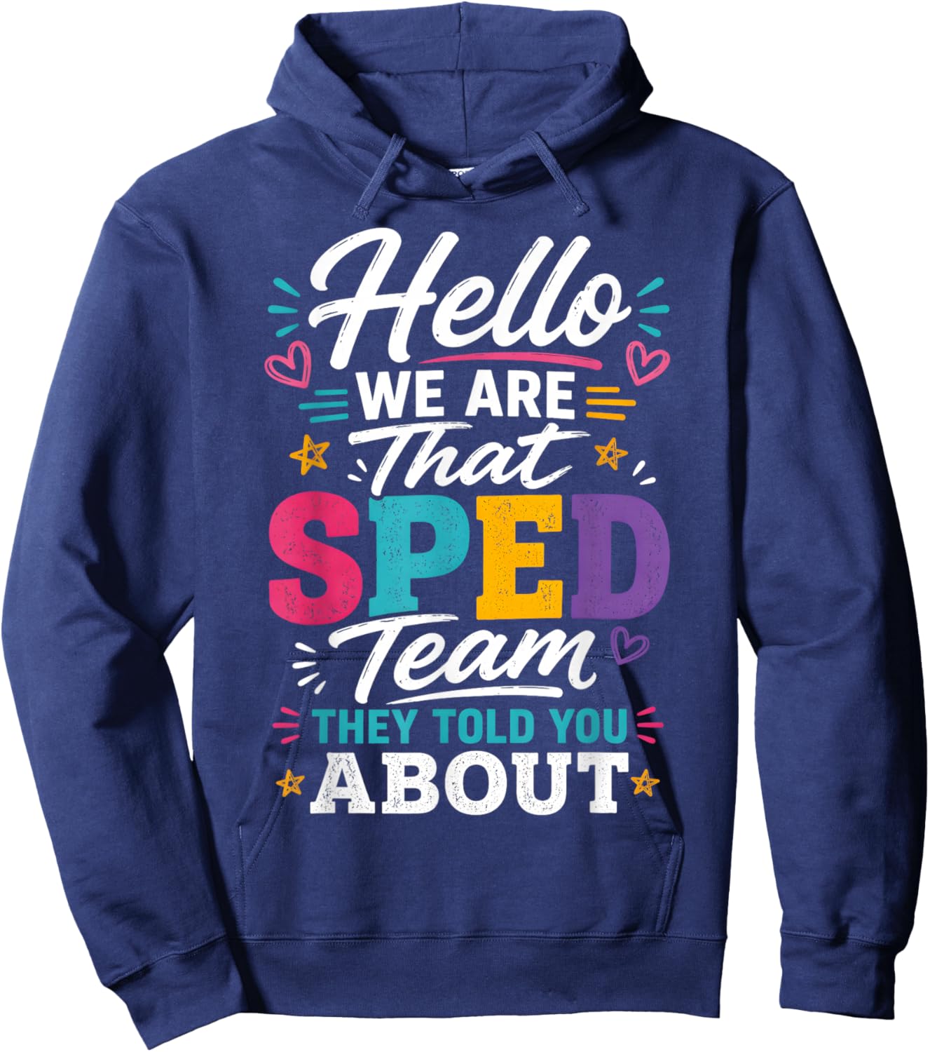 T-Shirt Hoodie - Hoodie | Navy