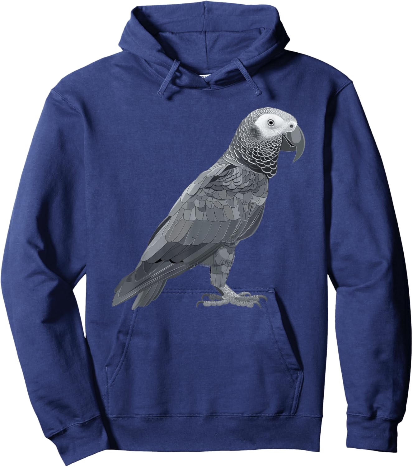 Timneh African Grey Retro Hoodie - Hoodie | Navy