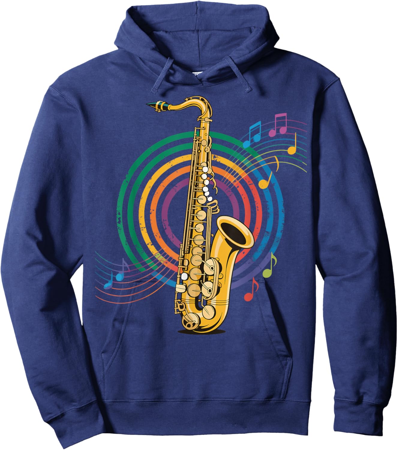 Saxophone Sax Jazz Saxophonist Hoodie - Hoodie | Navy