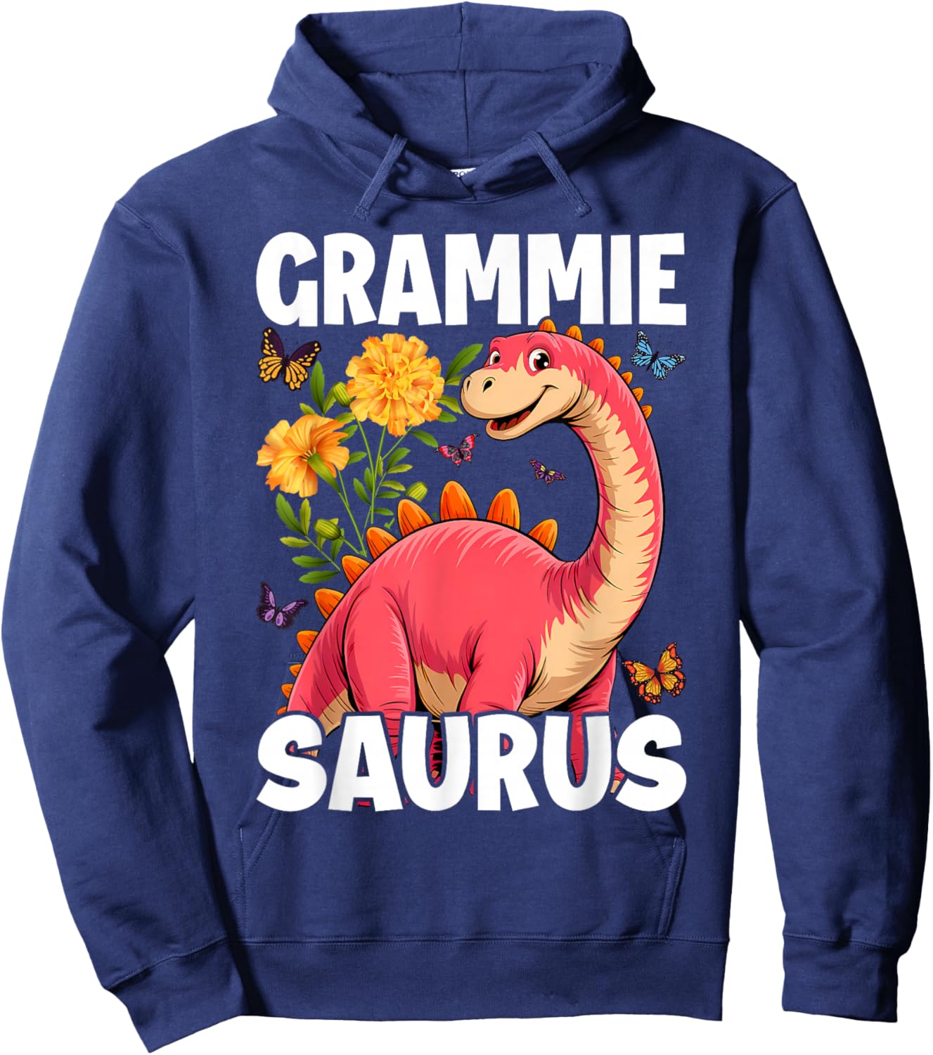 Grammie Saurus Grandma Mother's Day Thanksgiving Christmas Hoodie - Hoodie | Navy