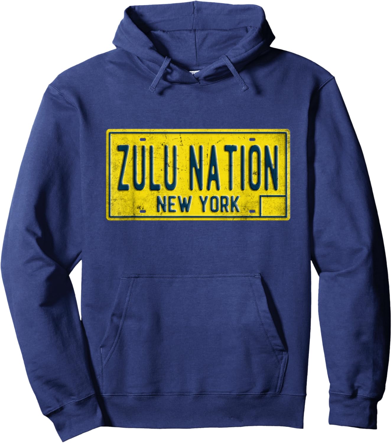 Old School Zulu Nation Hip Hop Rap Music New York NYC Hoodie - Hoodie | Navy