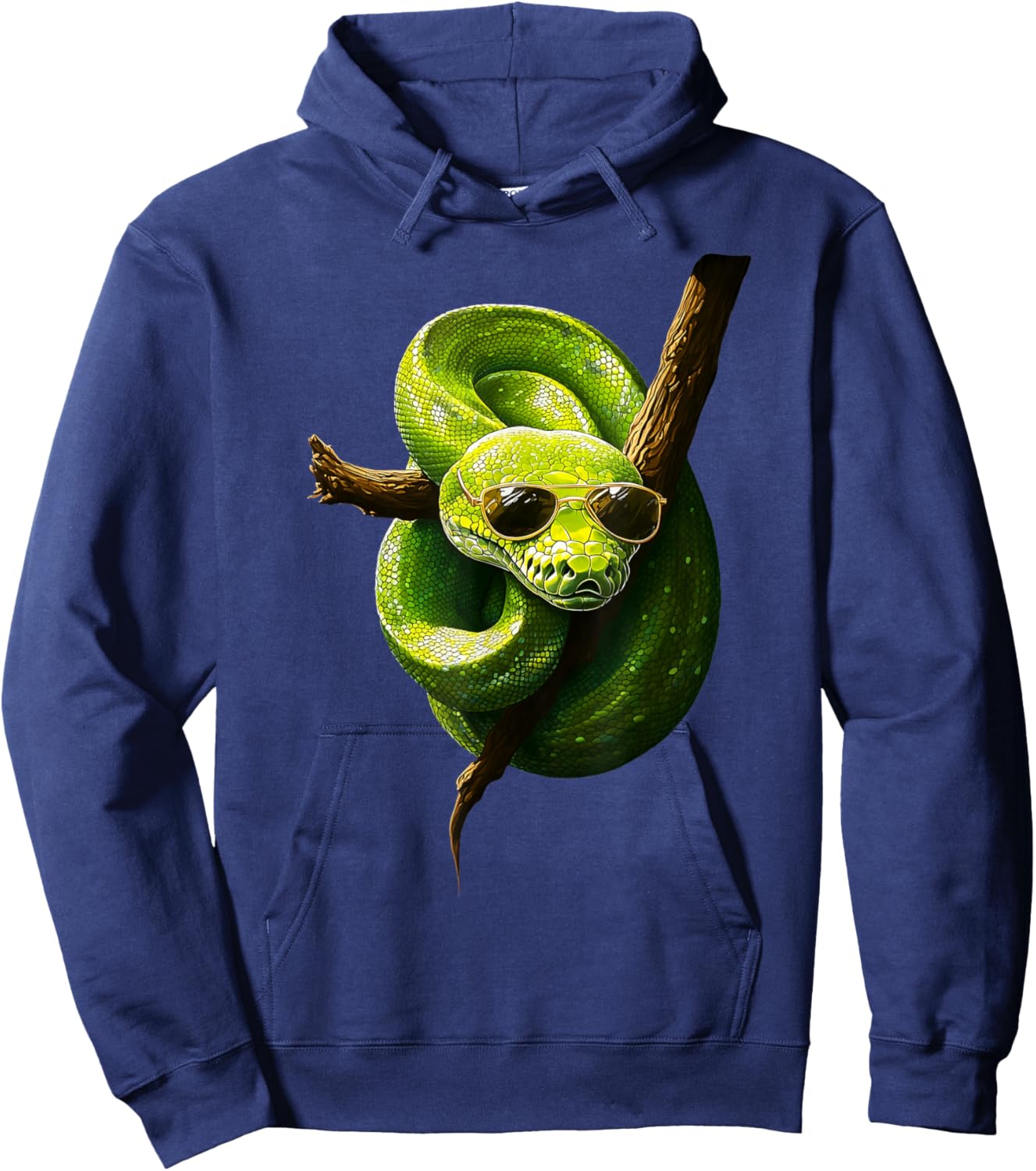 Green Tree Python Owner Reptiles for Snake Lover Hoodie - Hoodie | Navy