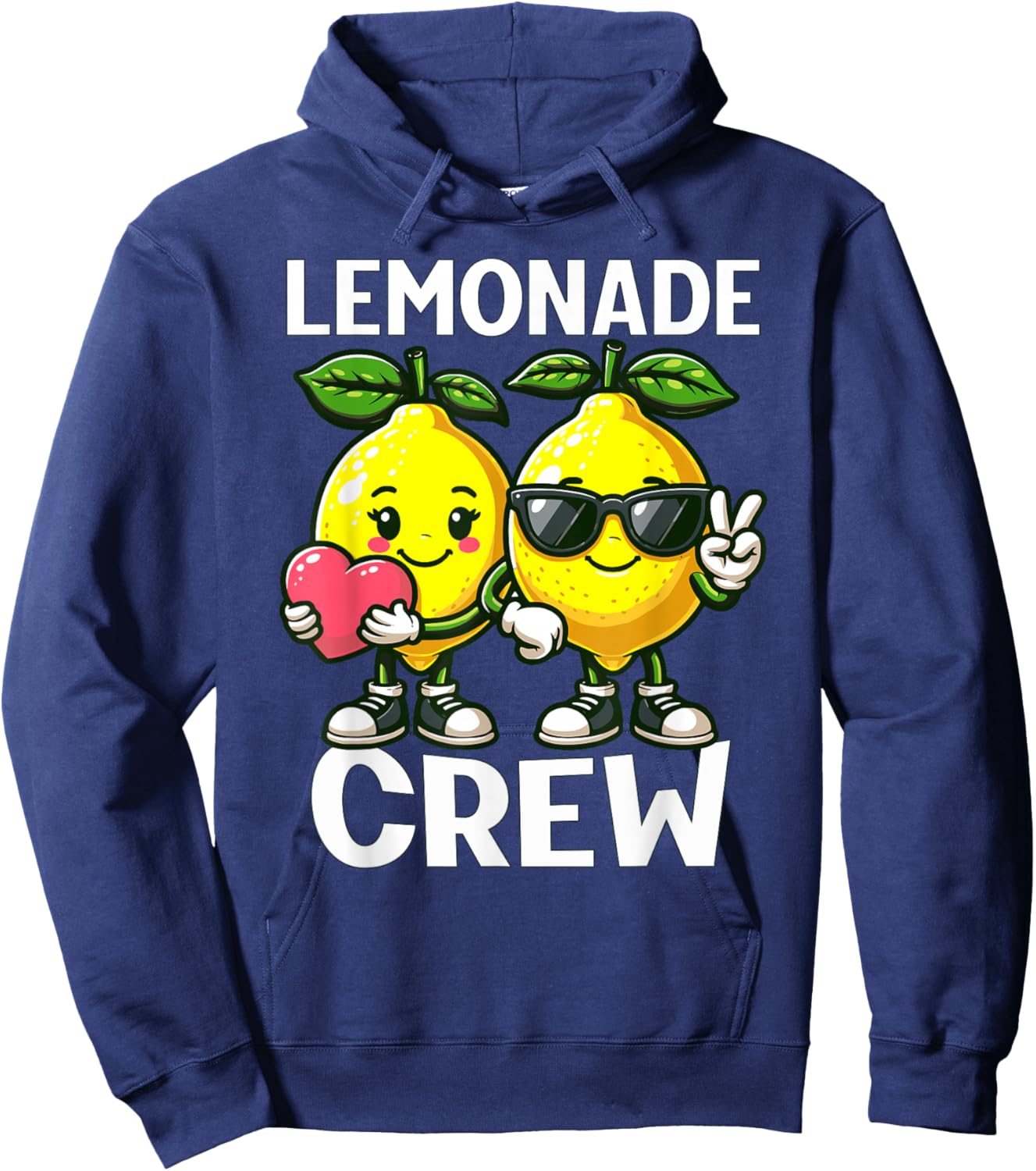 Lemon Stand Funny Lemonade Entrepreneur for Boys Girls Crew Hoodie - Hoodie | Navy