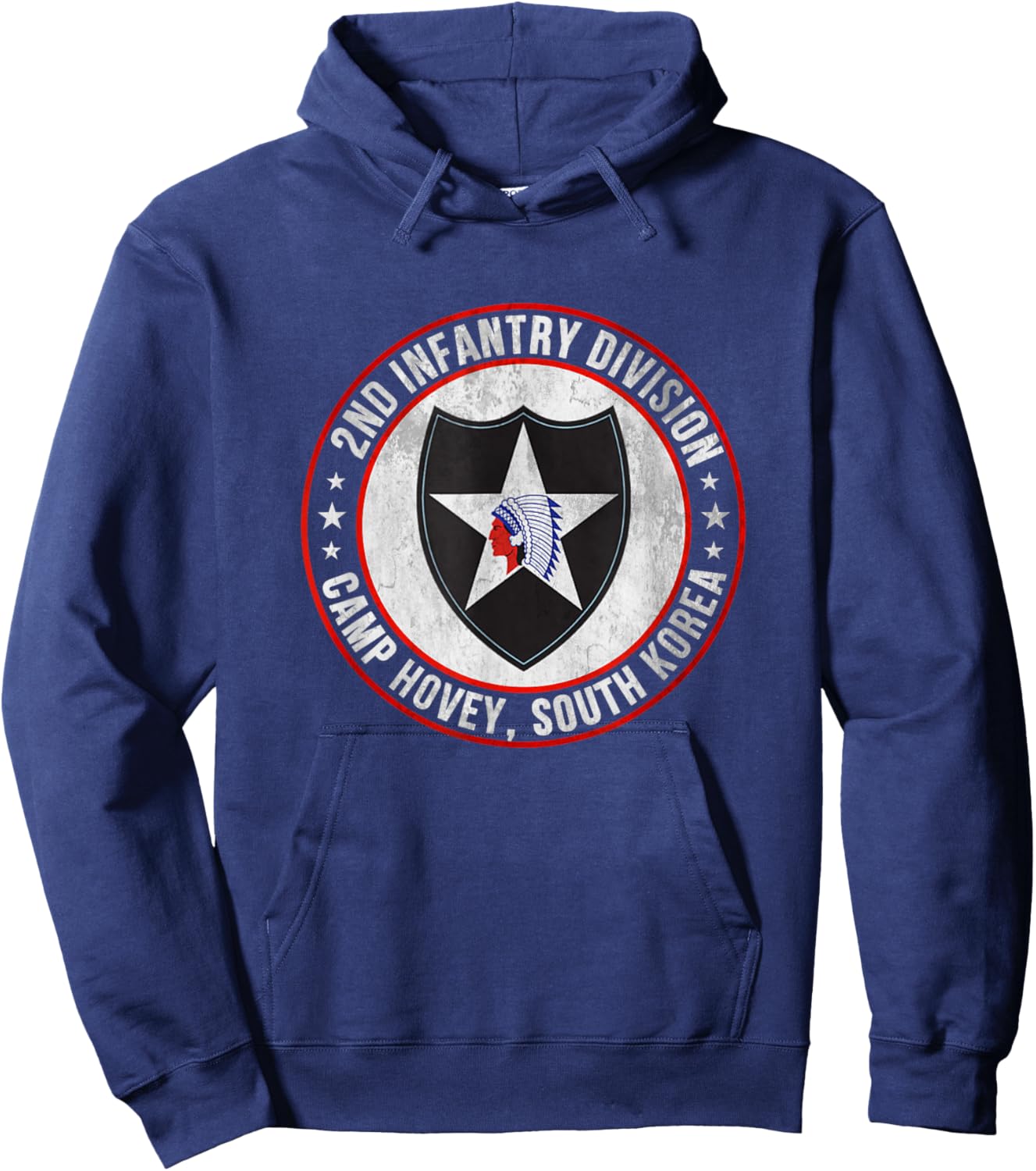 2nd Infantry Division Camp Hovey Korea Veteran Father Day Hoodie - Hoodie | Navy