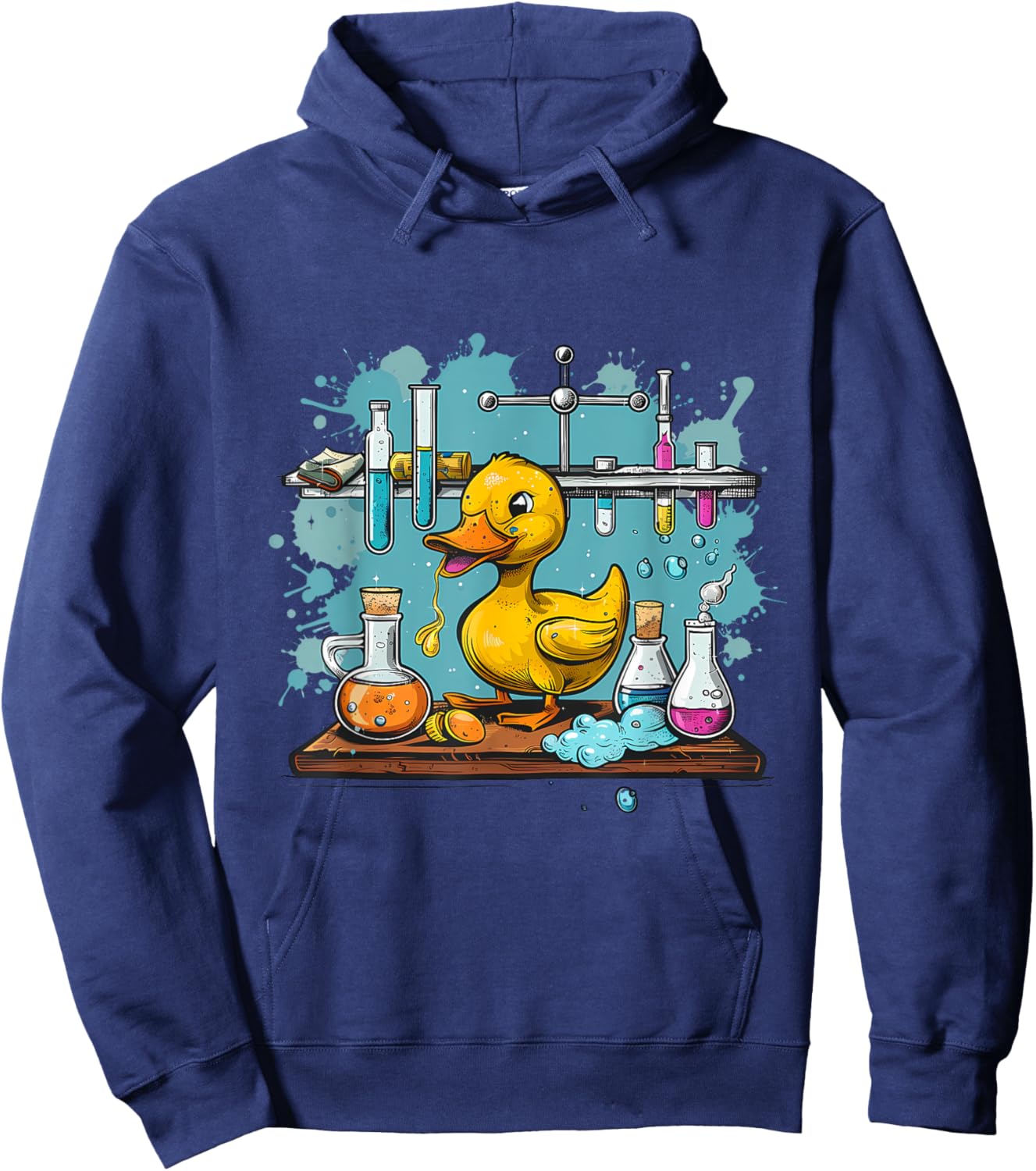 Rubber Duck Physics Chemists Teacher Science Rubber Duckie Women Kids Hoodie - Hoodie | Navy