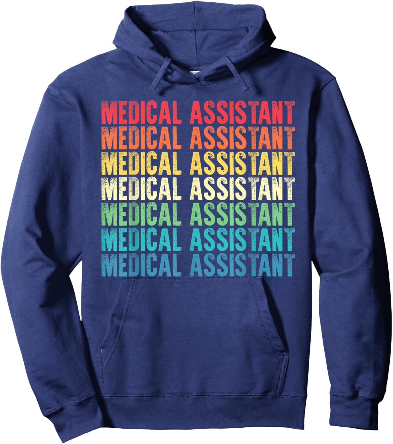 Medical Assistant Vintage Style Job Hoodie - Hoodie | Navy