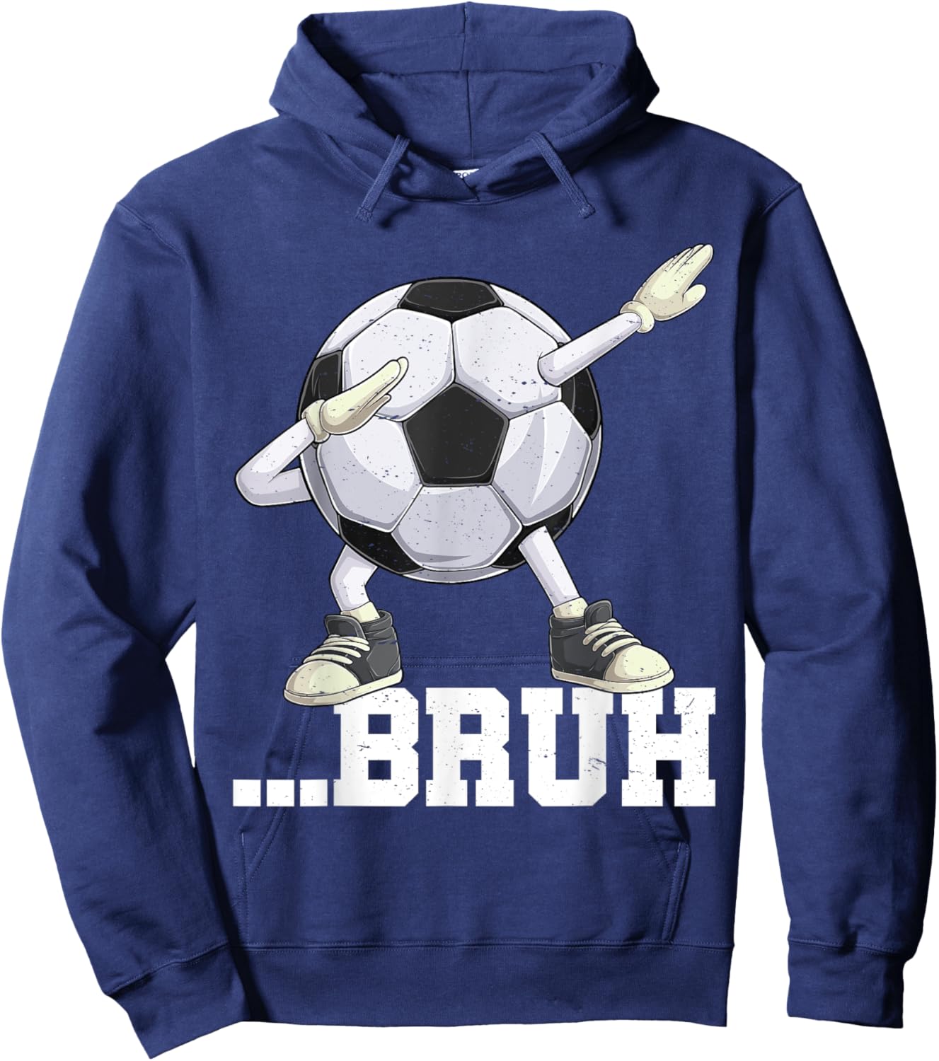 Dabbing Soccer Ball Bruh Funny Boys Men Women Sports Player Hoodie - Hoodie | Navy