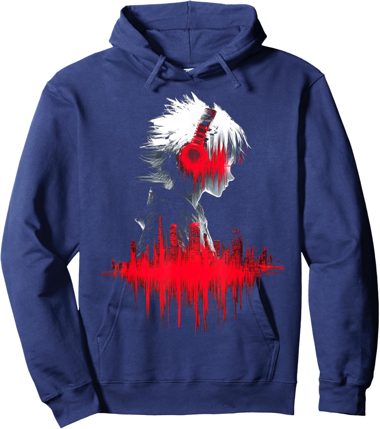 Casque Anime Hoodie - Hoodie | Navy