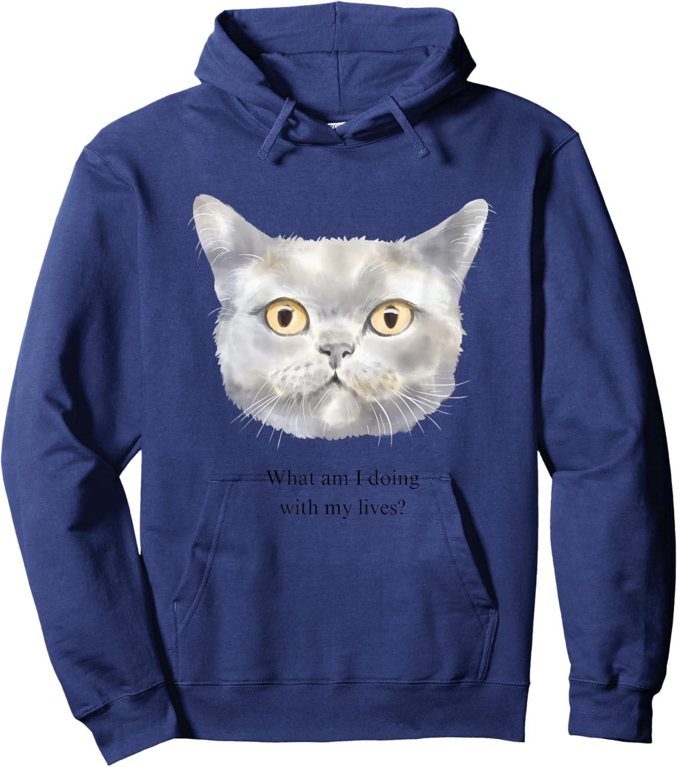 What am I doing with my lives? Hoodie - Hoodie | Navy