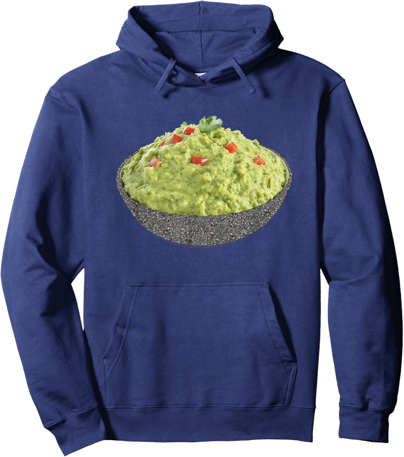 Holy Guacamole In Bowl Halloween Costume Funny Avocado Pun Hoodie - Hoodie | Navy