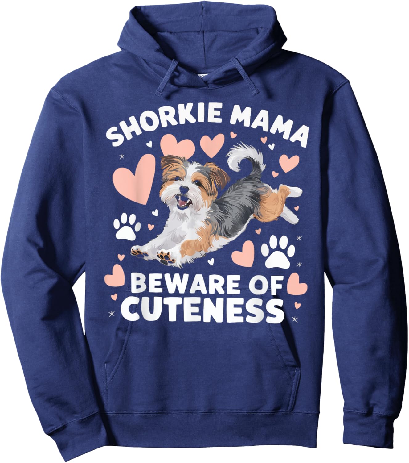 Shorkie Owner Dog Lover Puppy Shih Tzu Yorkshire Terrier Hoodie - Hoodie | Navy