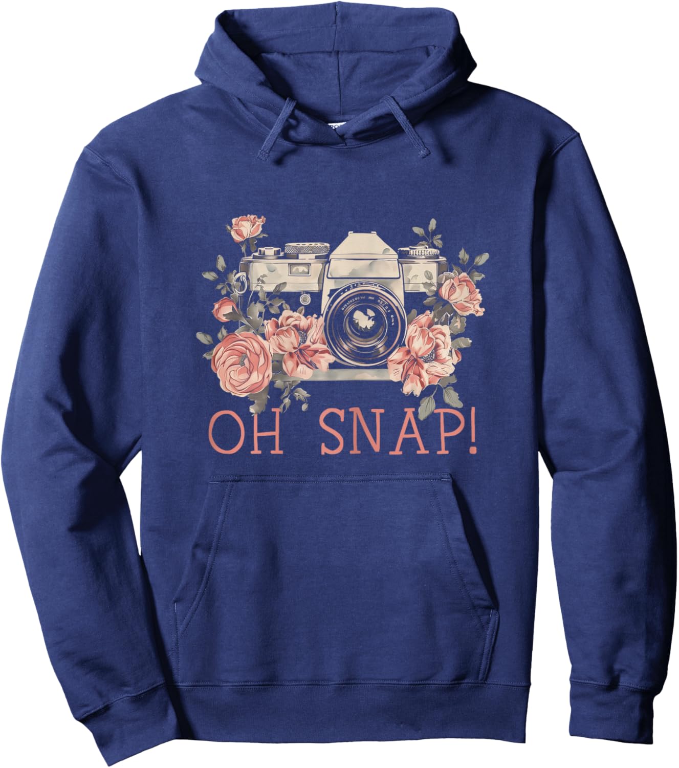 Photographer Oh Snap Funny Camera Flowers Photography Hoodie - Hoodie | Navy