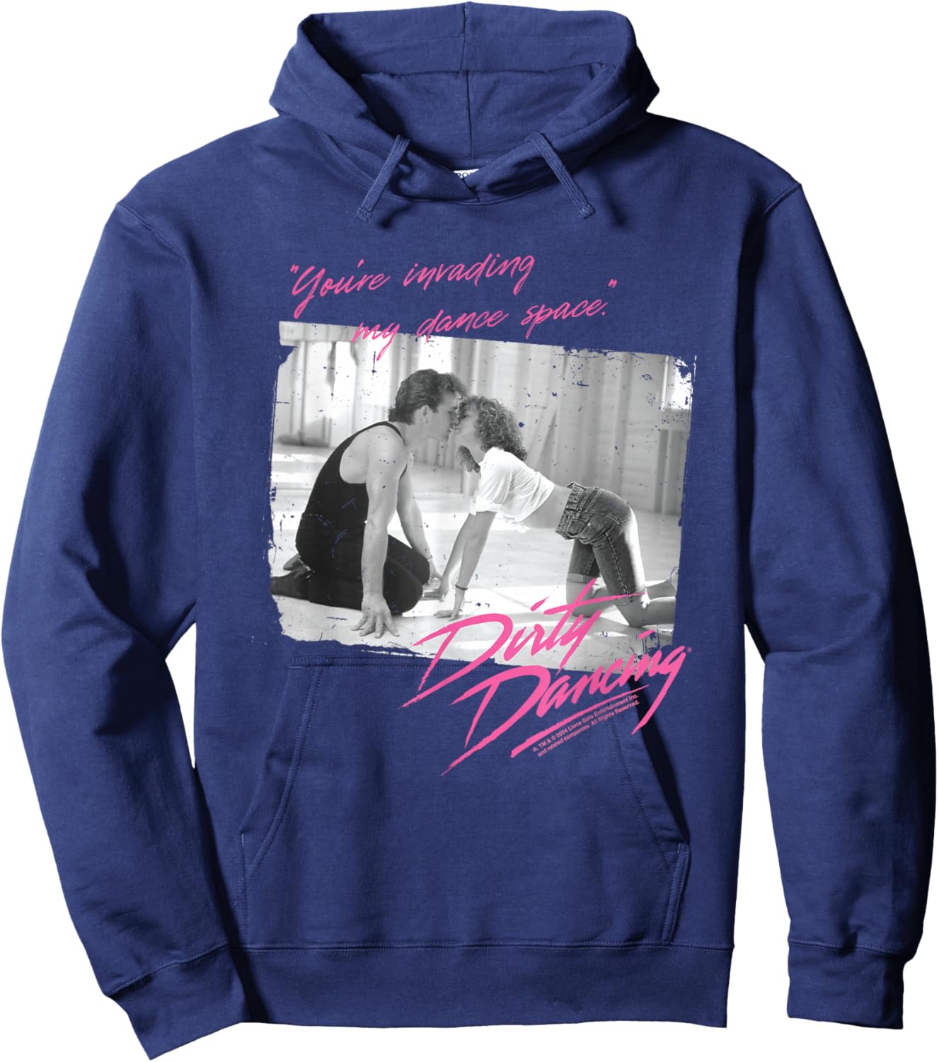 Dirty Dancing, tu invahis mon espace de danse , Black, S Hoodie - Hoodie | Navy