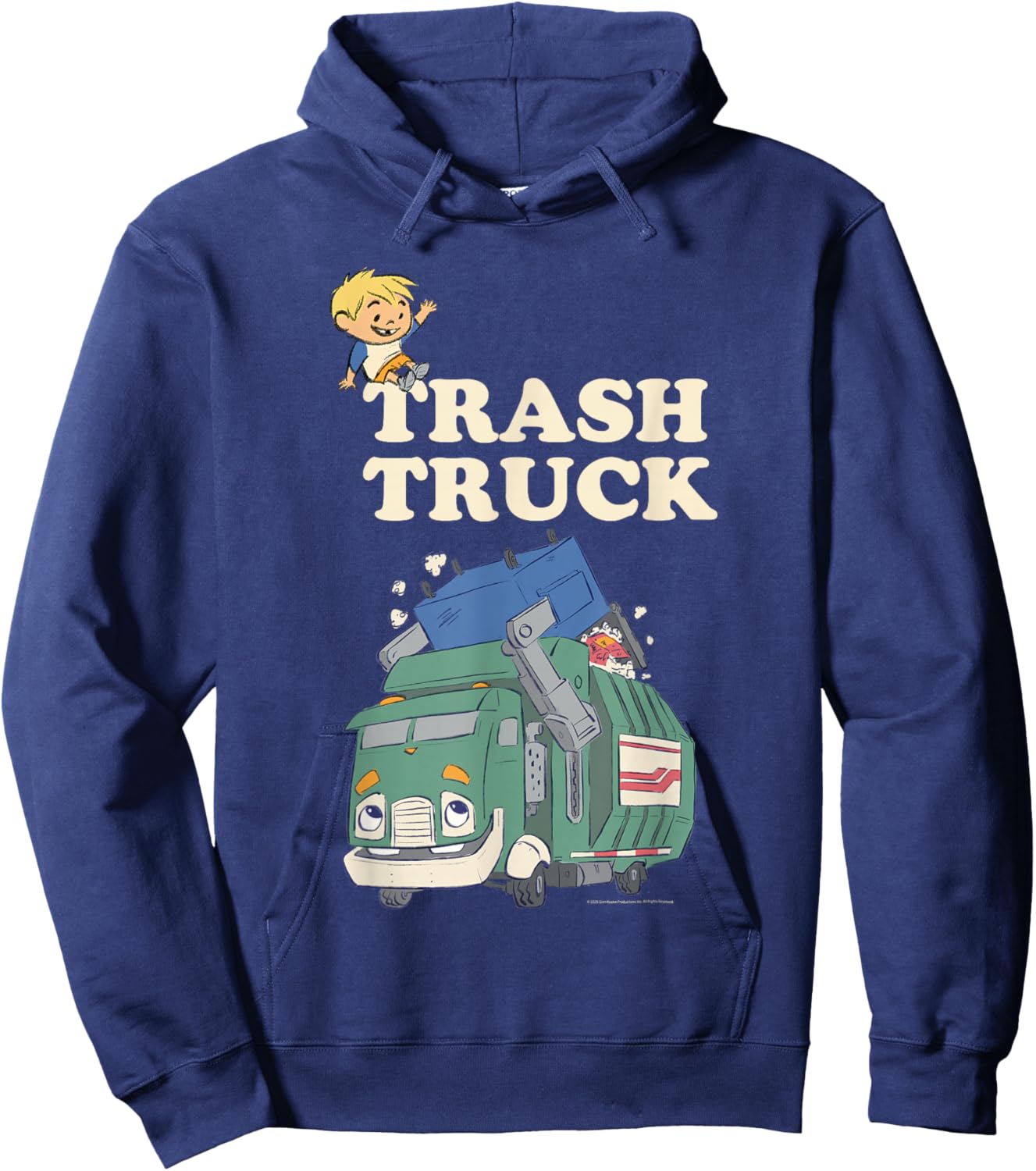 Hank Happy Waving Hoodie - Hoodie | Navy