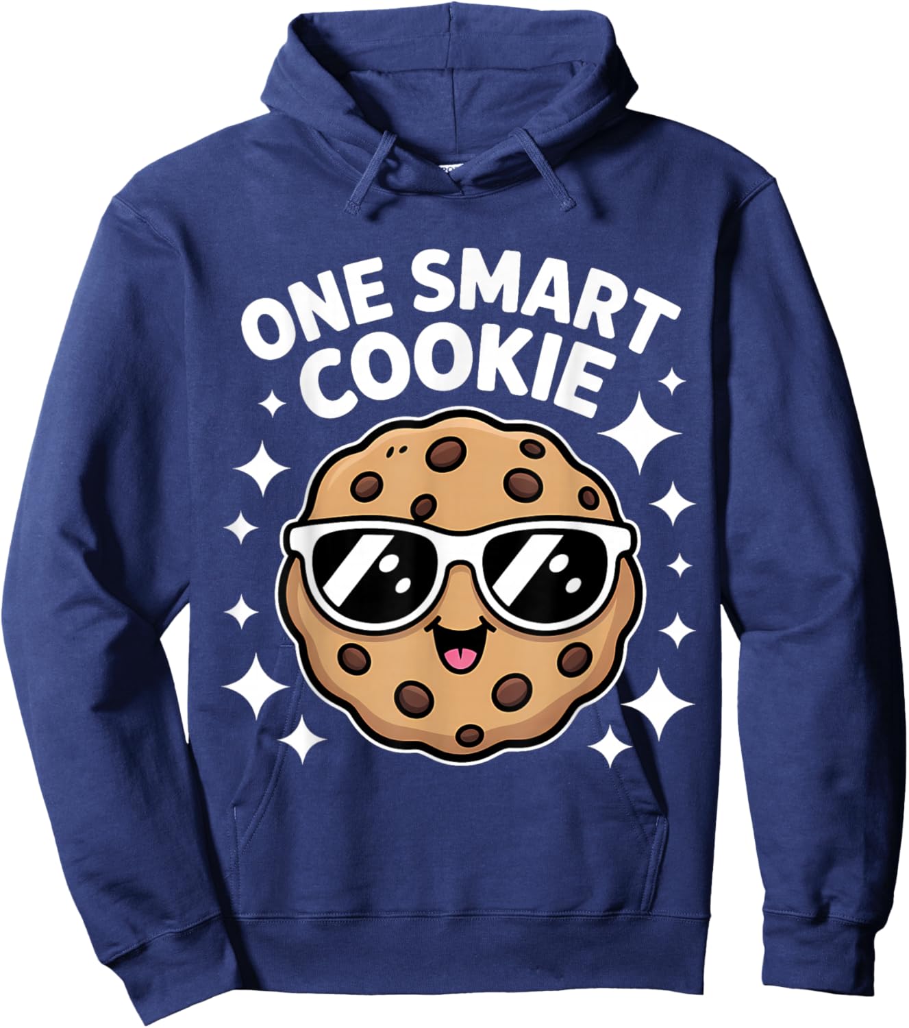 One Smart Cookie Funny Chocolate Chip Cookie Hoodie - Hoodie | Navy
