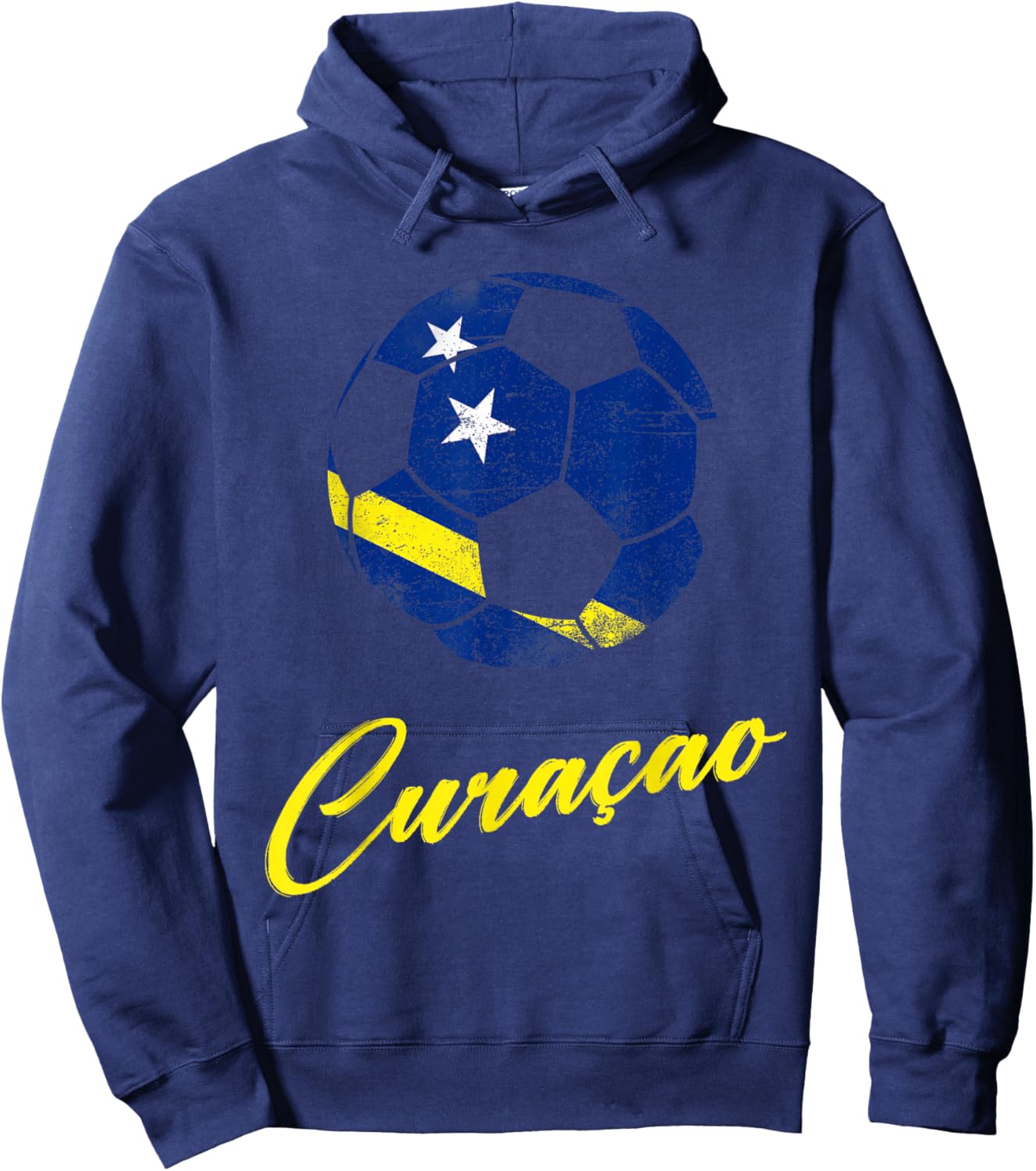 Curacao Fußball, Curacao, Flagge von Curacao, Curacao-Flagge. Hoodie - Hoodie | Navy
