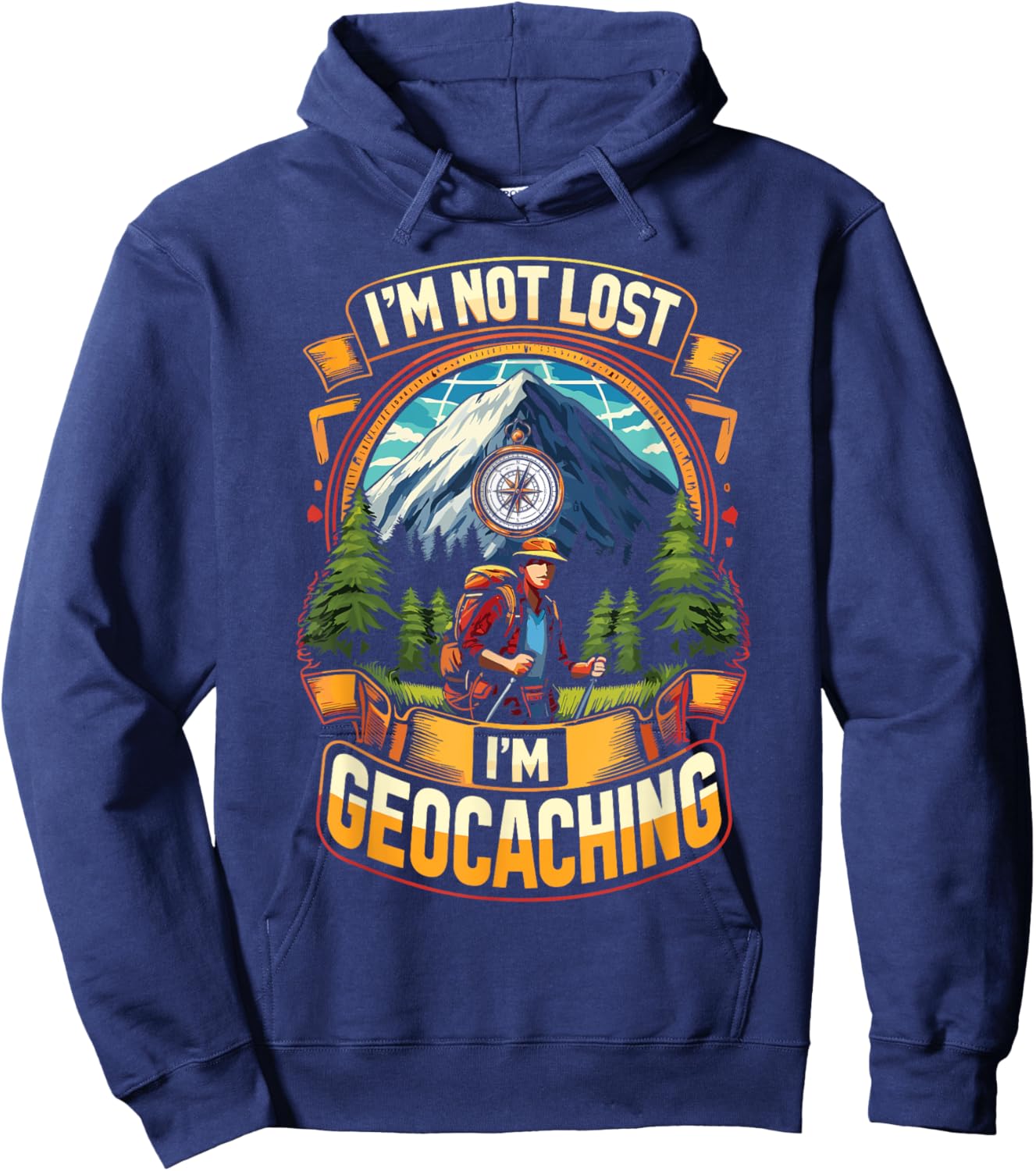 Geocache Enthusiasts I'm Geocaching Hoodie - Hoodie | Navy