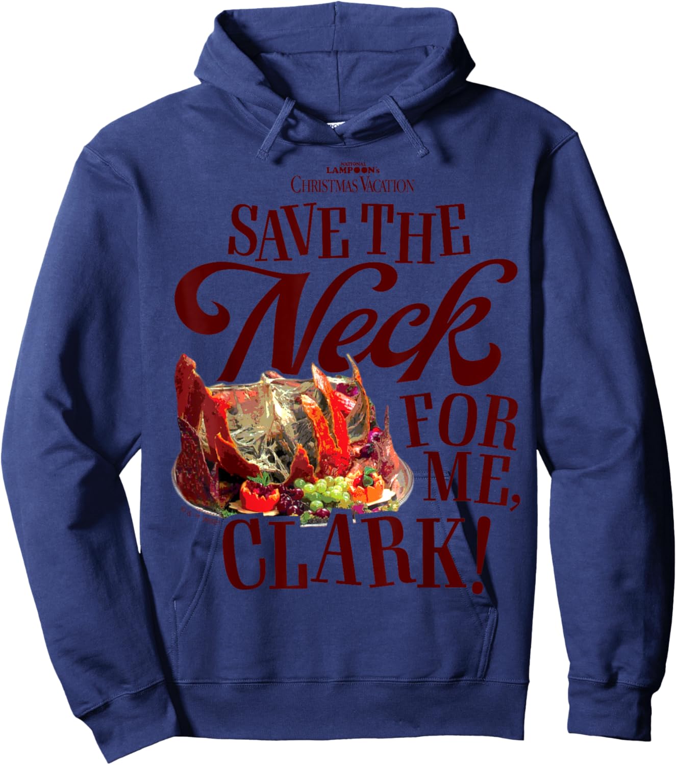 National Lampoon's Christmas Vacation - Save The Neck Clark Hoodie - Hoodie | Navy