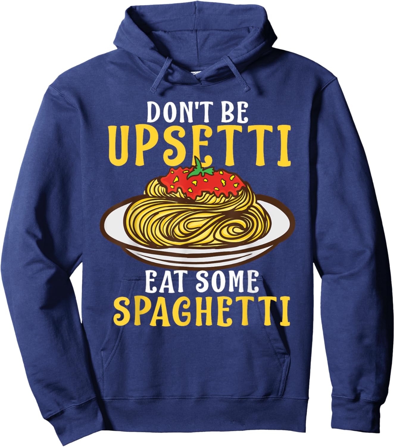 Spaghetti Design Women Kids Italian Food Pasta Lover Hoodie - Hoodie | Navy