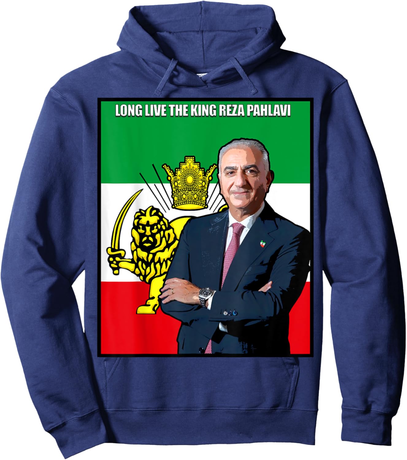 King Reza Pahlavi Hoodie - Hoodie | Navy
