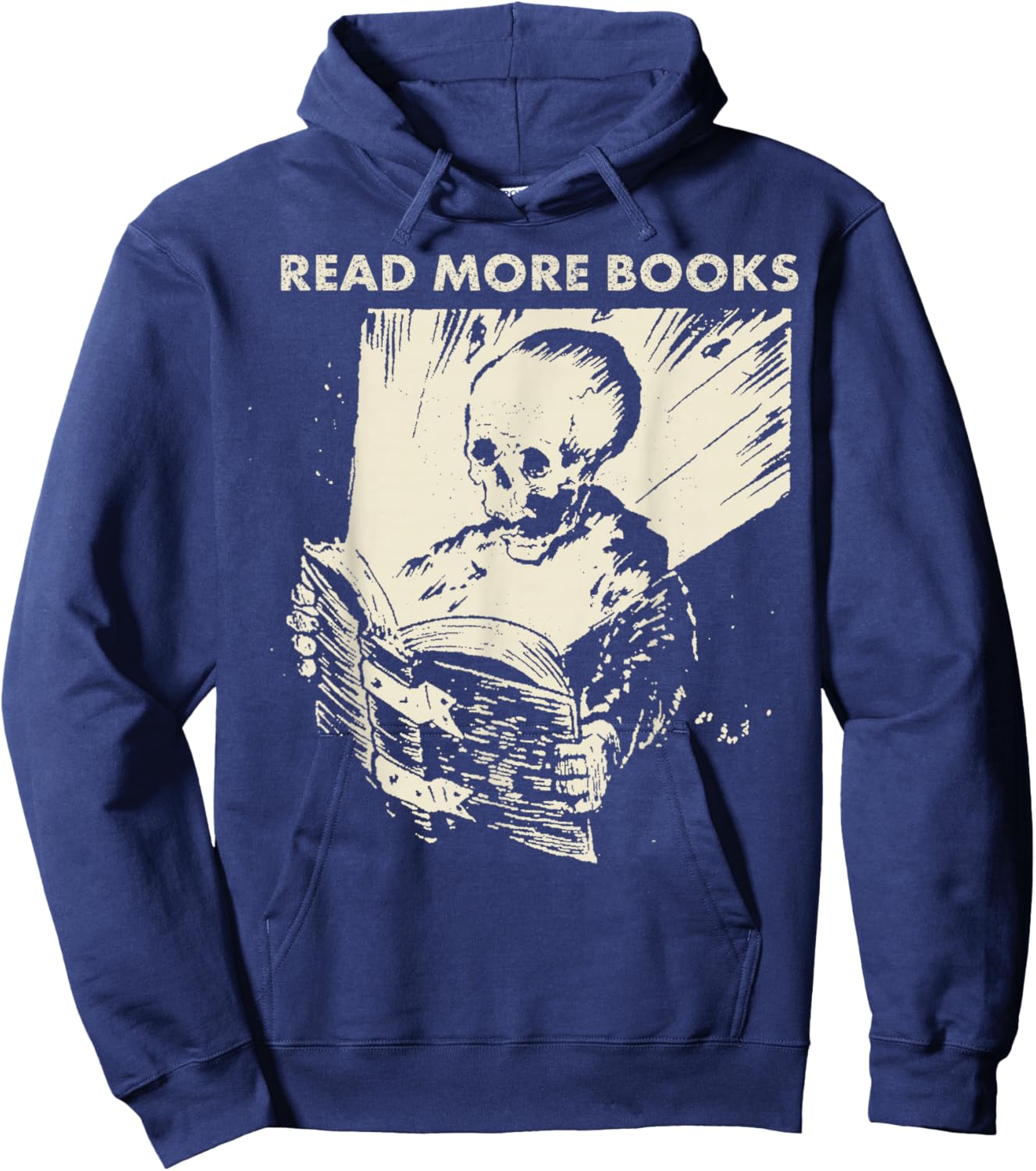 Skeleton Read More Books Hoodie - Hoodie | Navy