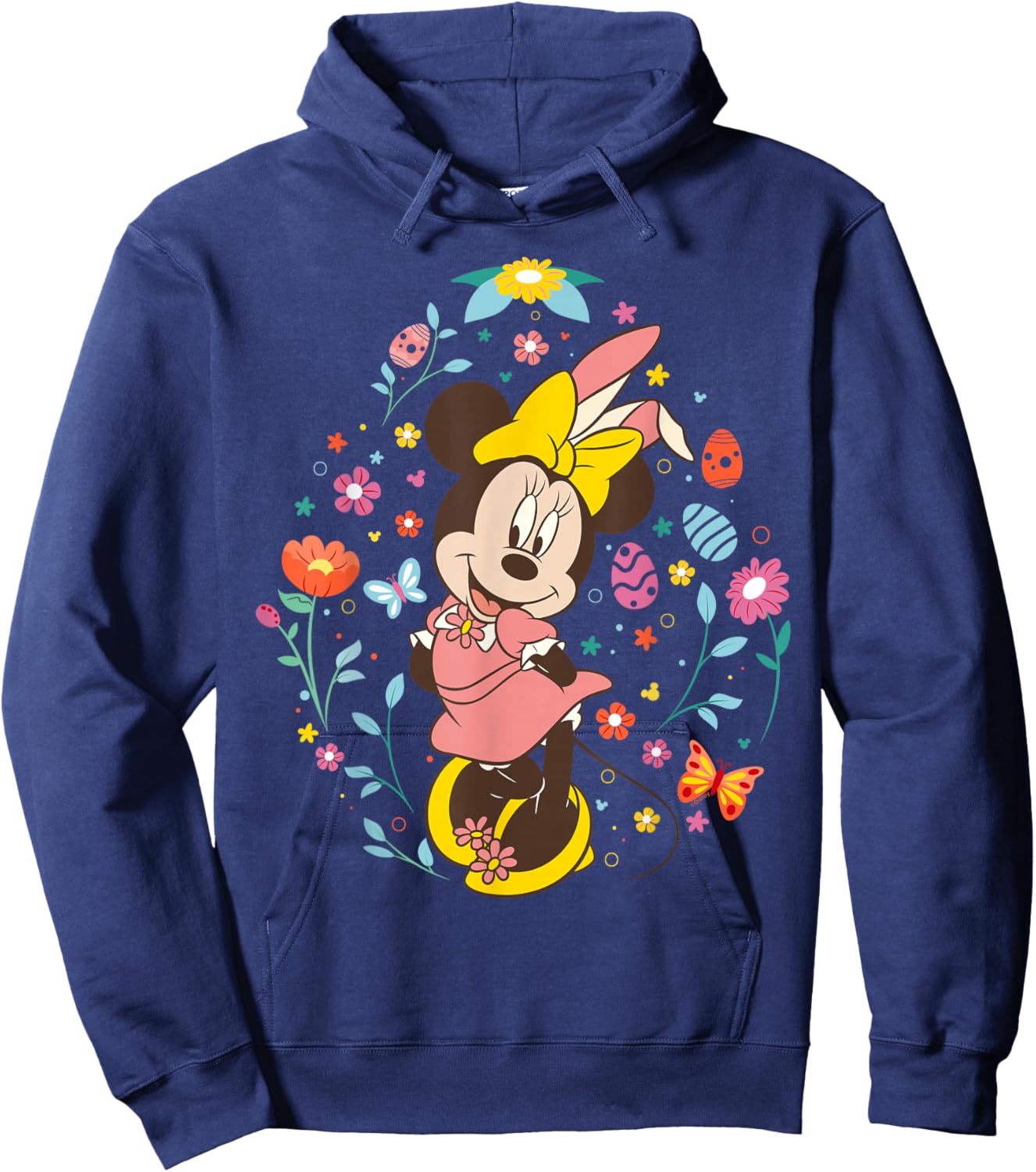 Disney Minnie Mouse with Bunny Ears and Easter Egg Spring Hoodie - Hoodie | Navy