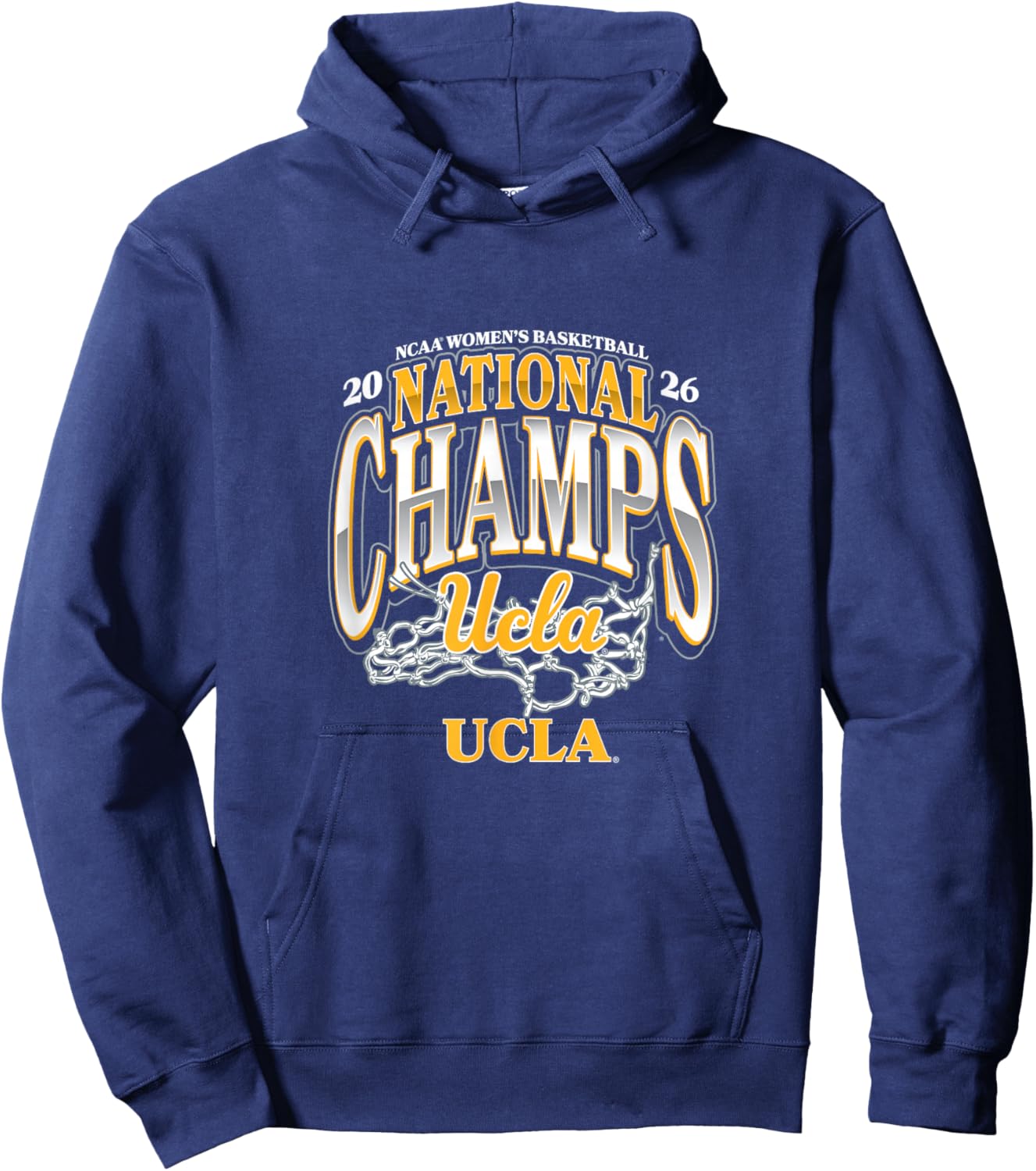 UCLA Women's Basketball National Champions March Madness Nil Hoodie - Hoodie | Navy