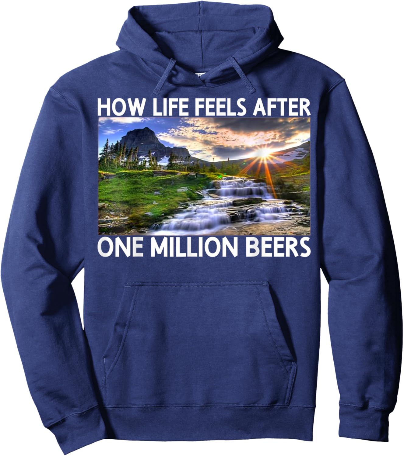 How Life Feels After One Million Beers Beer Lover Bartender Hoodie - Hoodie | Navy