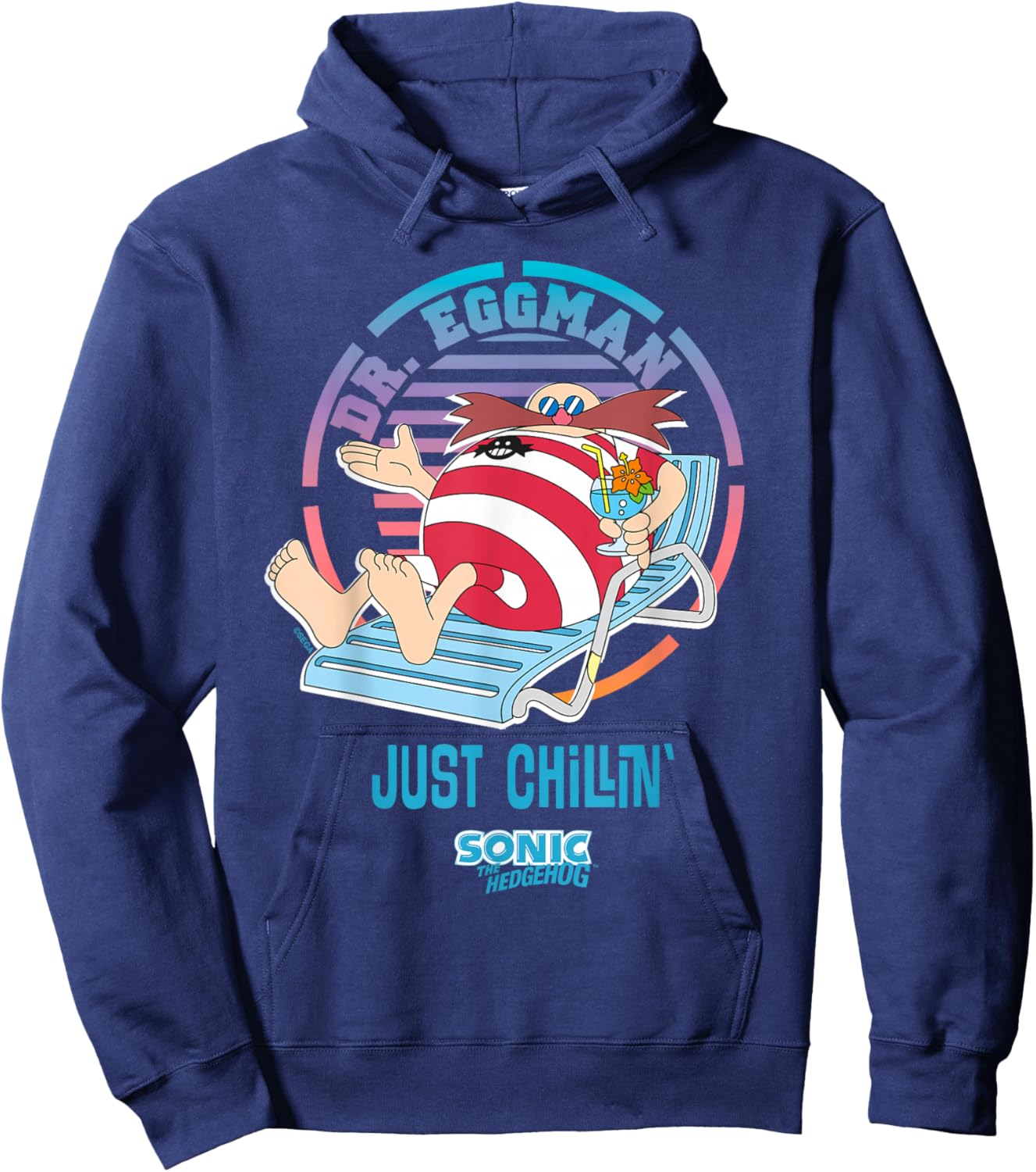 Sonic the Hedgehog - "Just Chillin" Dr. Eggman Hoodie - Hoodie | Navy
