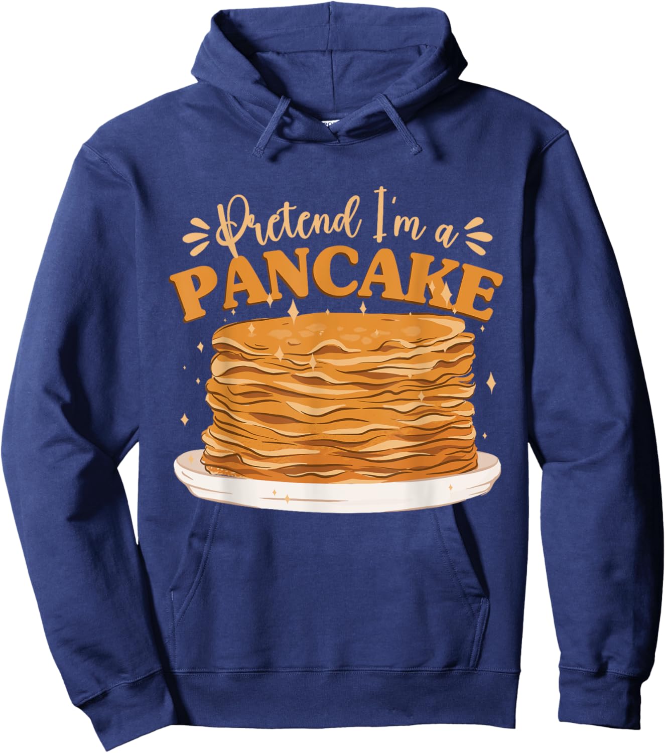 Pancake Breakfast Halloween Brunch Pretend I'm A Pancake Hoodie - Hoodie | Navy