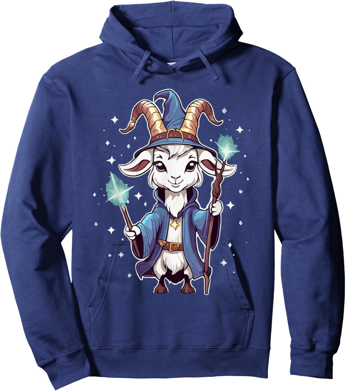 Mystic Magic Wizard Goat Games Hoodie - Hoodie | Navy