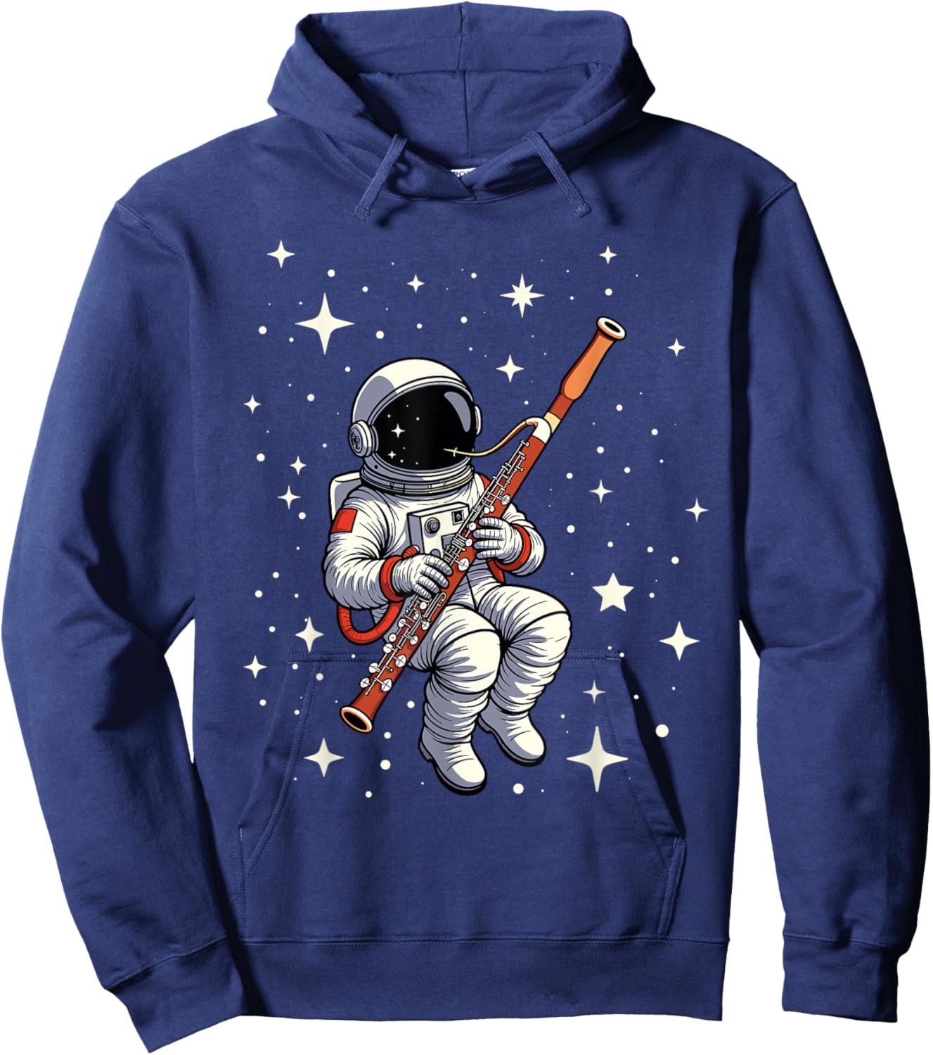 Astronaut Bassoon Player Music Space Bassoon Hoodie - Hoodie | Navy
