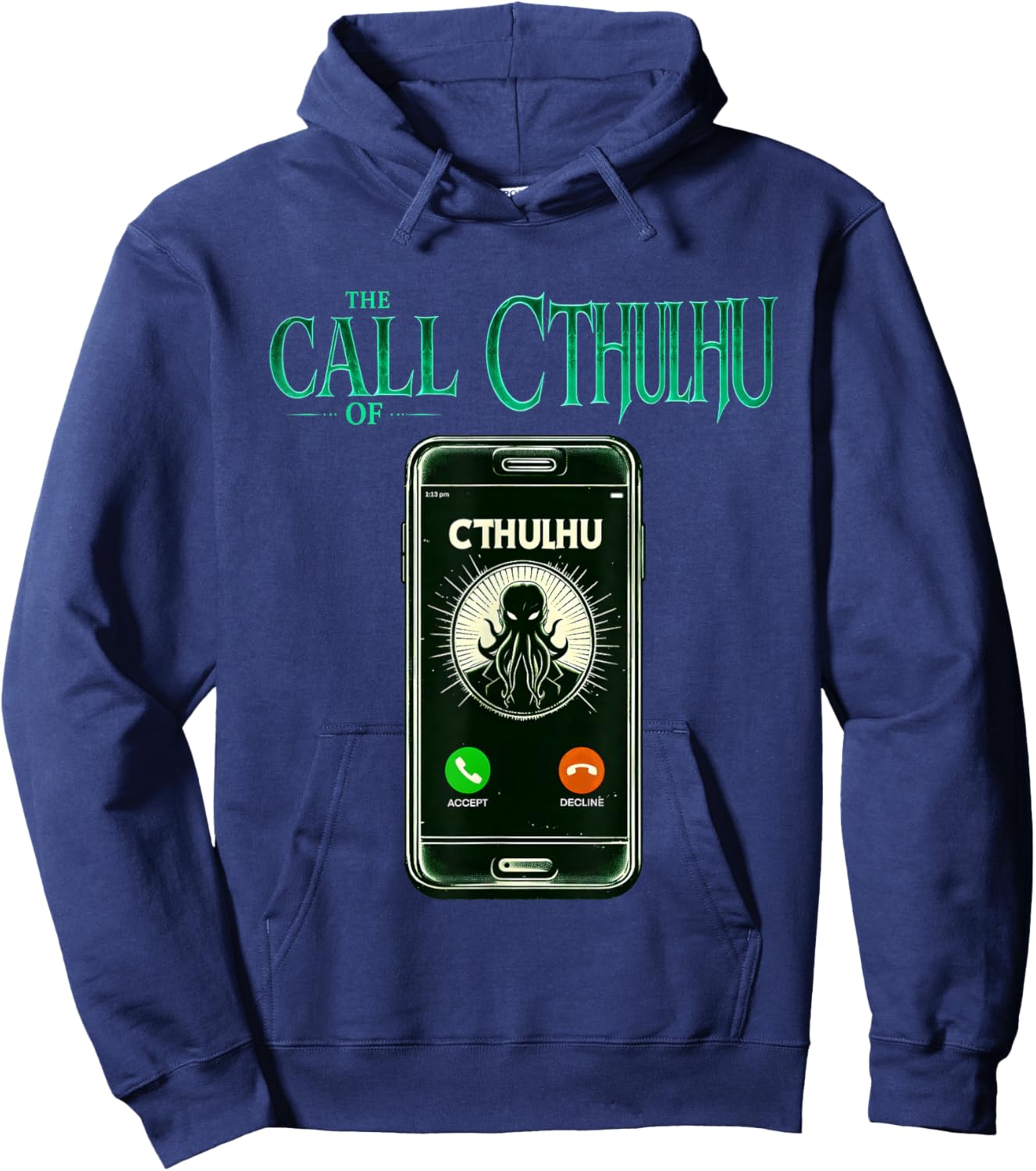 Cthulhu Lovecraft funny meme humor the call of Cthulhu Hoodie - Hoodie | Navy