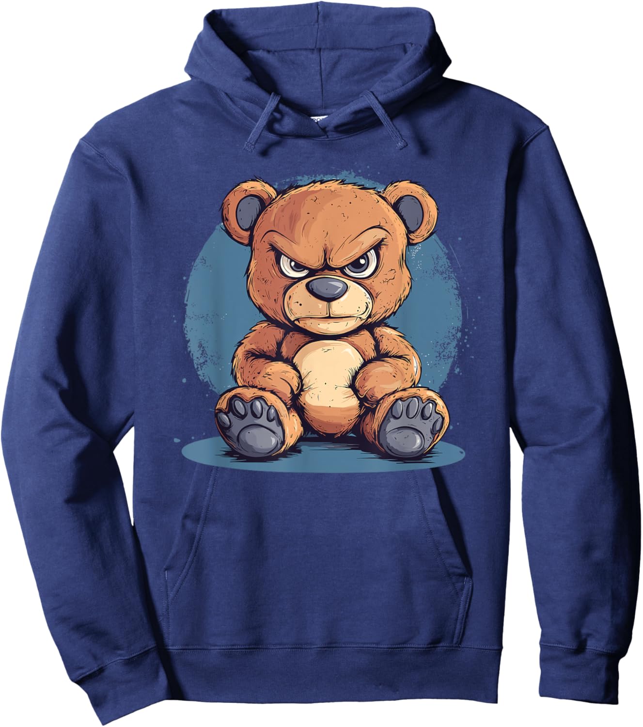 Funny Grumpy Bear Art Hoodie - Hoodie | Navy