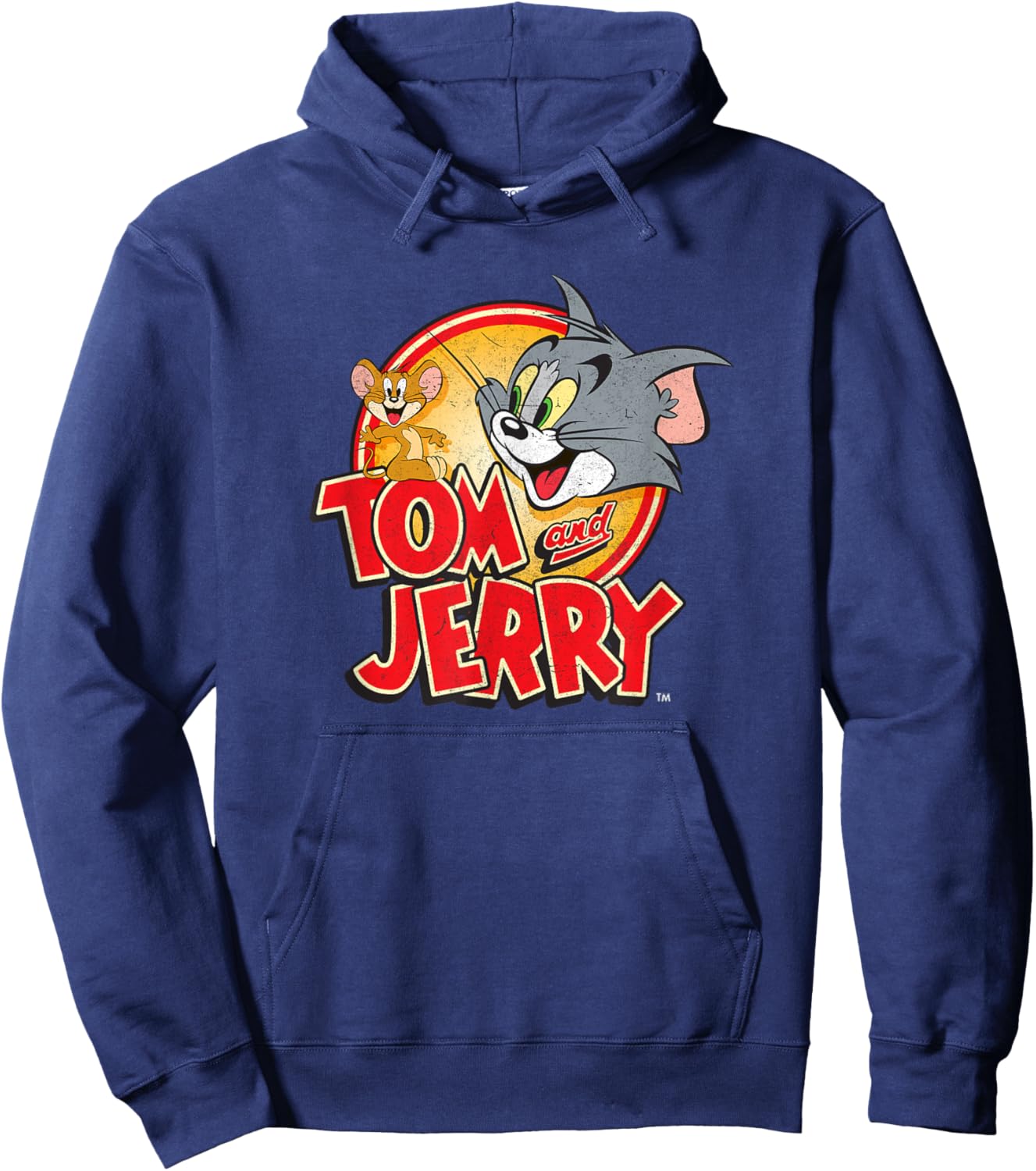 Tom and Jerry Vintage Graphic PAPL2328 Hoodie - Hoodie | Navy