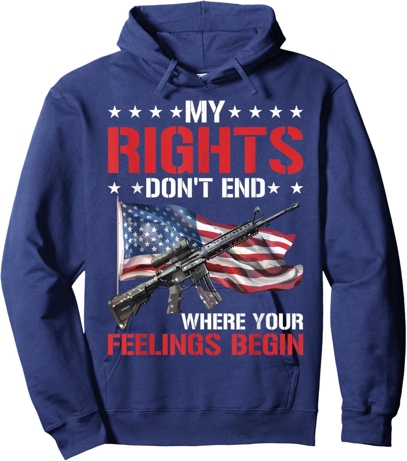 My Rights Don't End Where Your Feelings Begin Hoodie - Hoodie | Navy