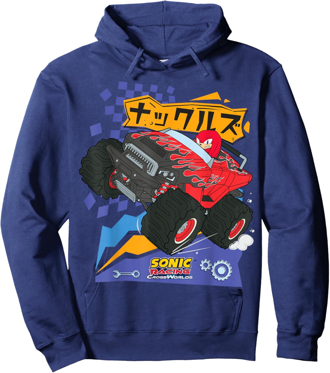Sonic Racing CrossWorlds - Drive Time Knuckles Hoodie - Hoodie | Navy