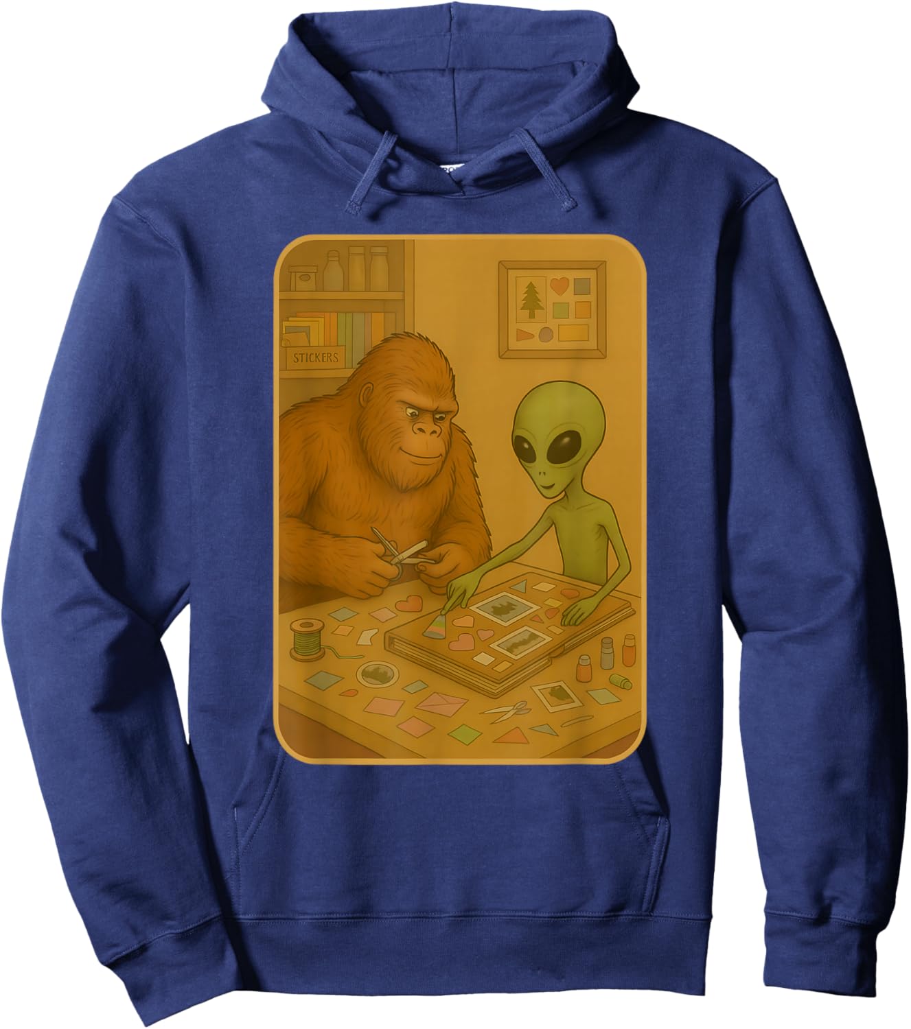Funny Scrapbooking Meme Hoodie - Hoodie | Navy