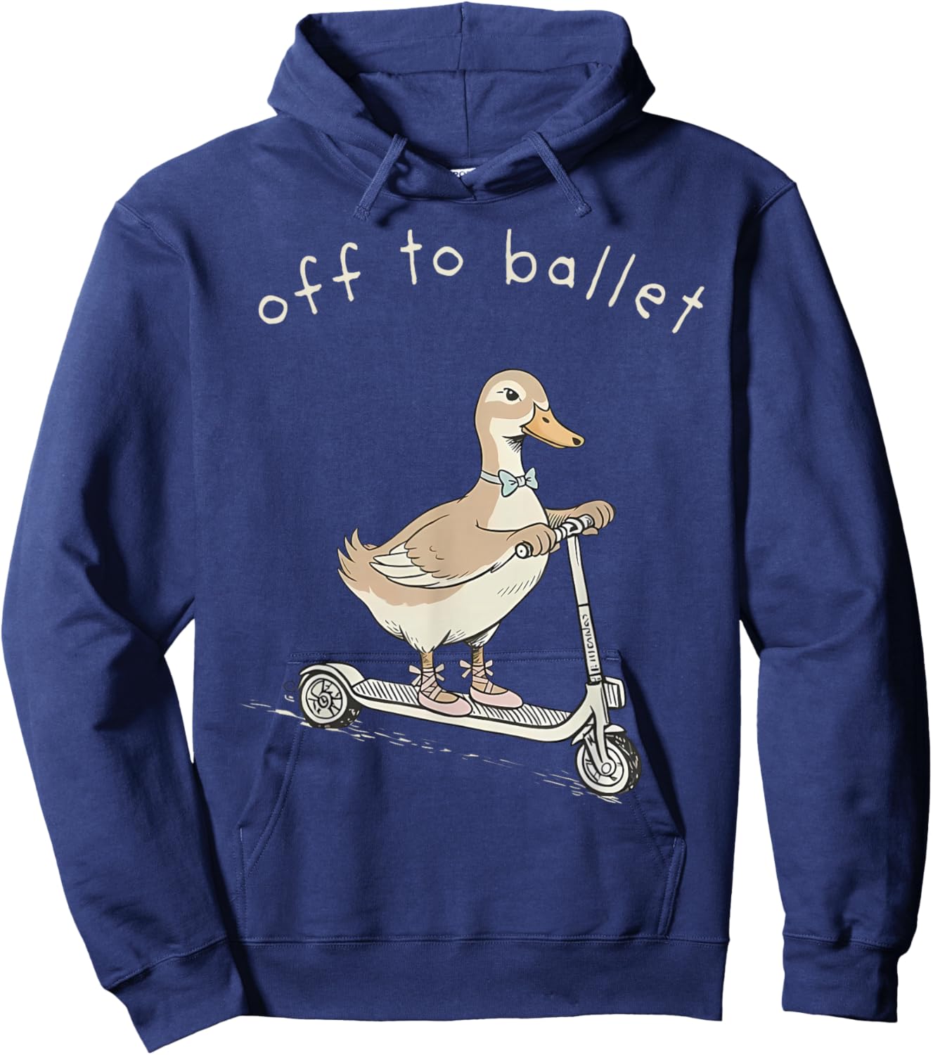 Off to Ballet Funny Dancer Ballet Silly Goose Ballet Teacher Hoodie - Hoodie | Navy