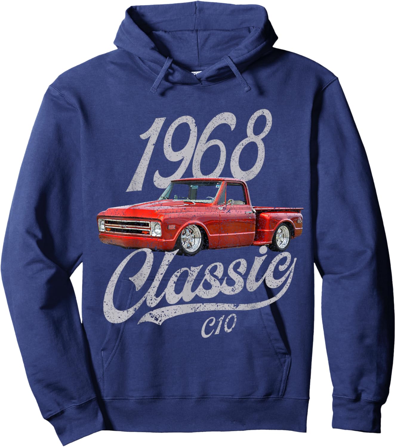 1968 68 C10 Truck Hoodie - Hoodie | Navy