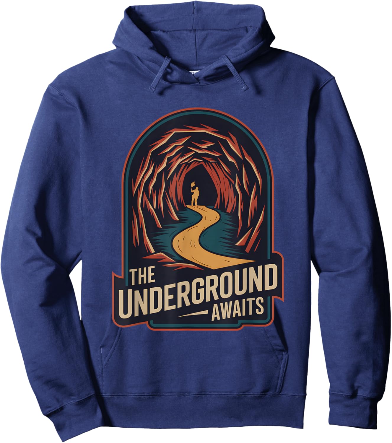 Caving Spelunking Exploring Caves Speleology Hoodie - Hoodie | Navy