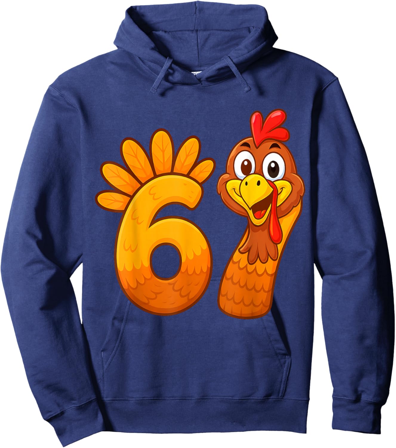Funny 67 Thanksgiving Meme Turkey Six Seven Costume Boy Girl Hoodie - Hoodie | Navy